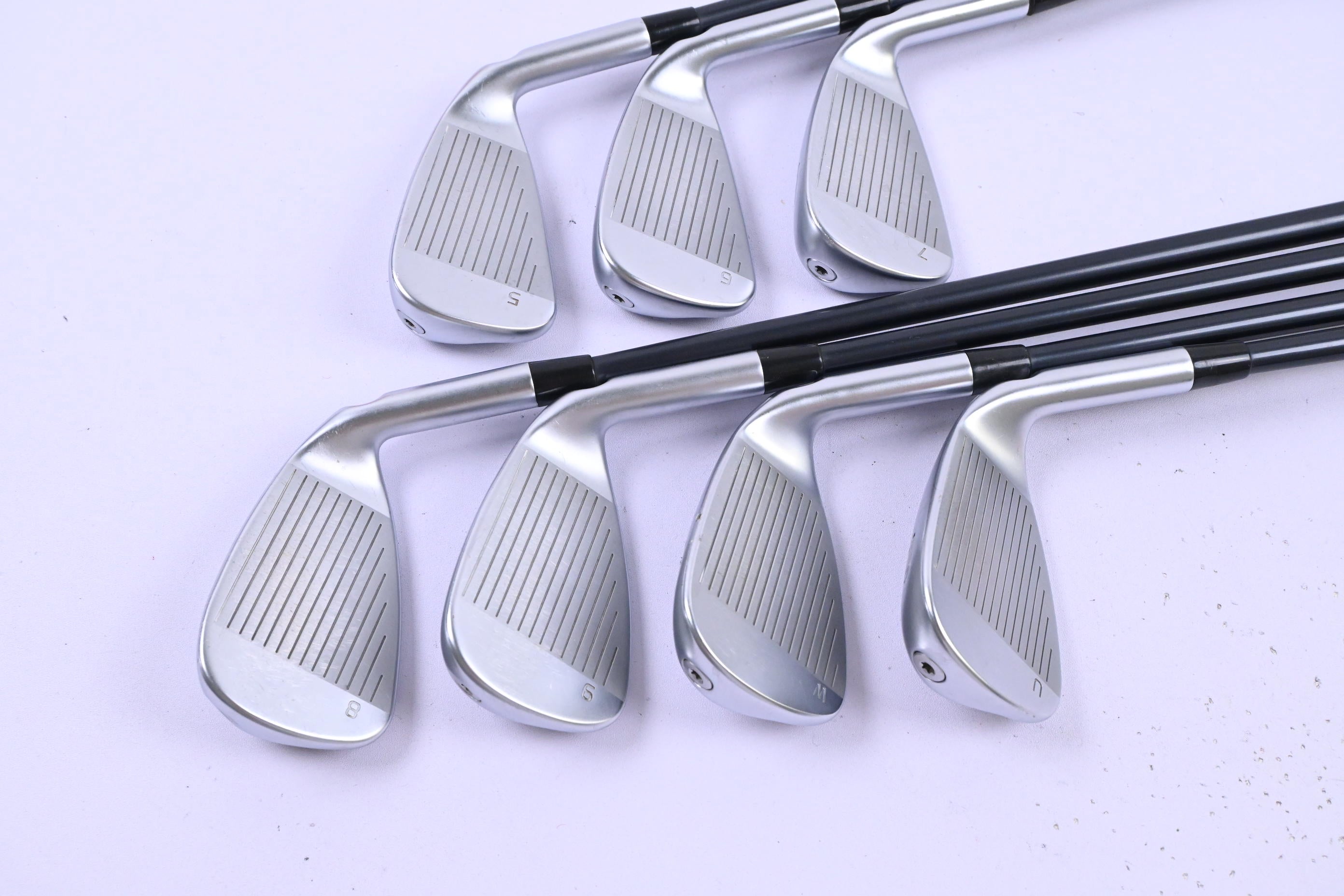 Left Hand Ping G410 Irons / 5-PW+GW / Black Dot / Regular Flex Ping Alta CB Red