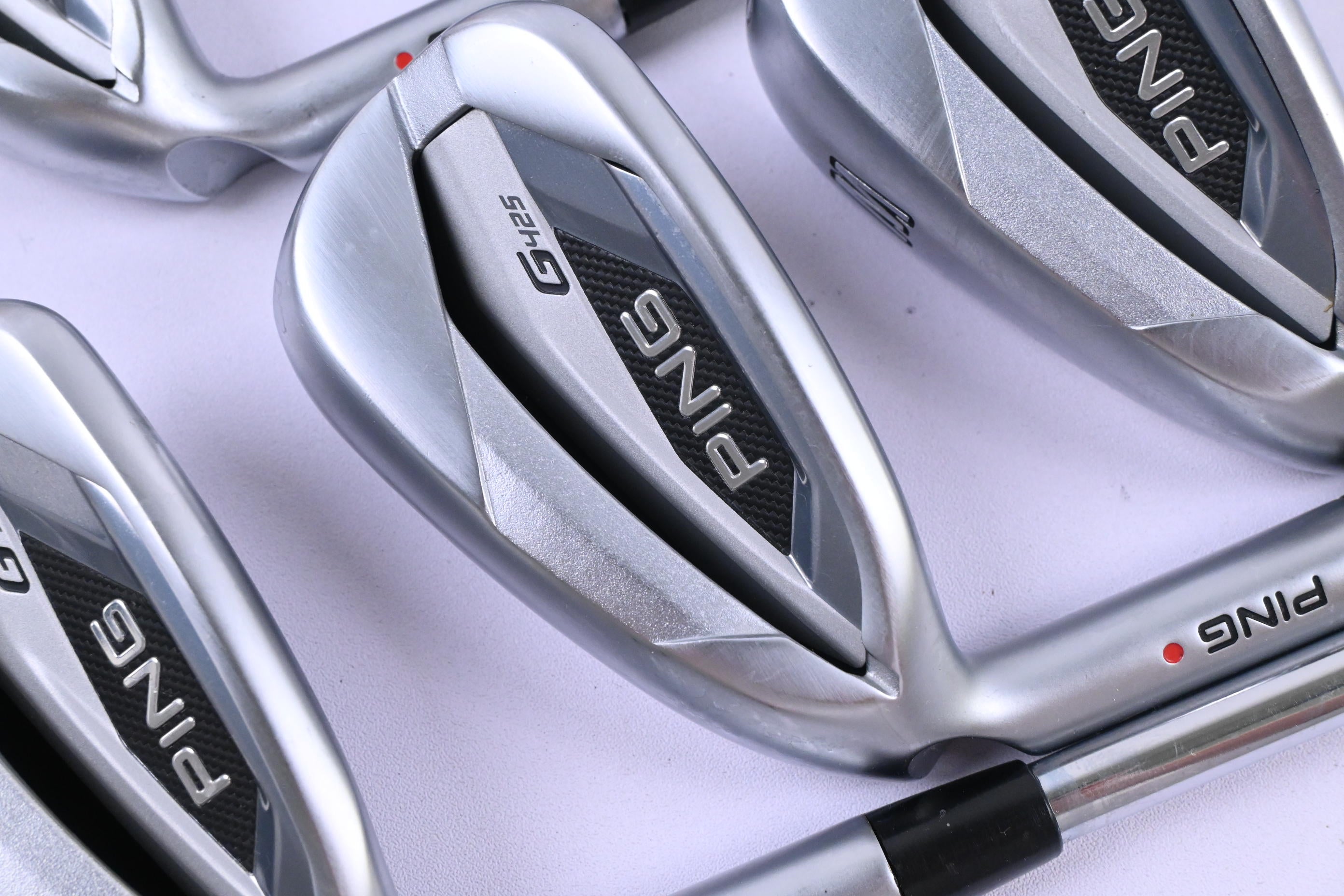 Left Hand Ping G425 Irons / 6-PW / Red Dot / X-Flex Project X Rifle Shafts
