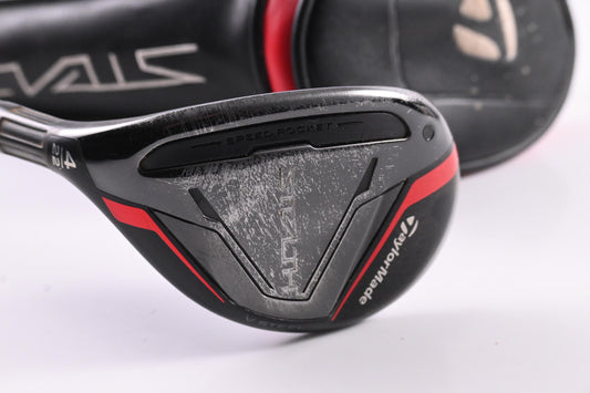 Left Hand Taylormade Stealth #4 Hybrid / 22 Degree / Regular Flex Ventus Red 6