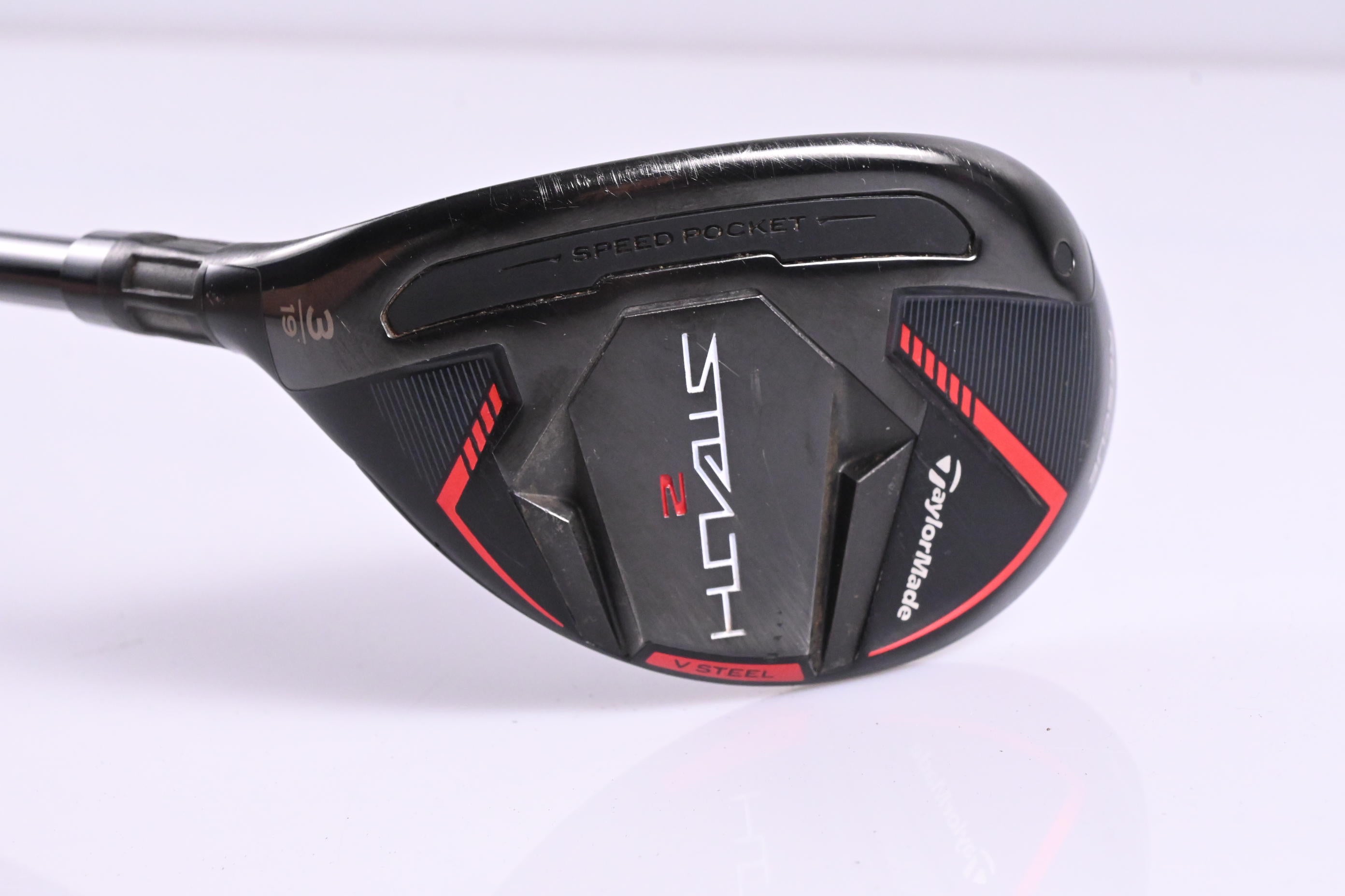 Left Hand Taylormade Stealth 2 #3 Hybrid / 19 Degree / Stiff Flex Ventus TR Red