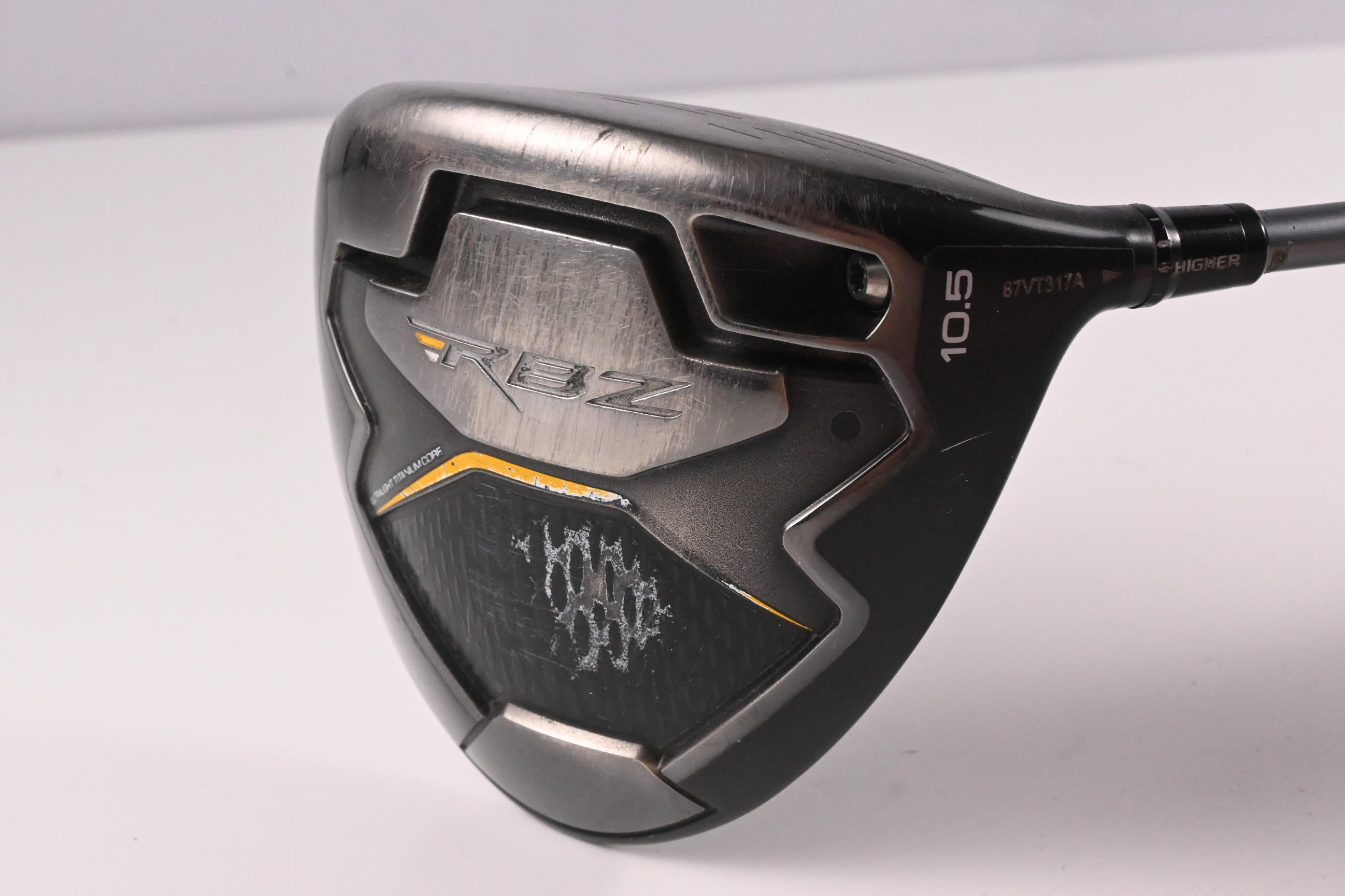 Taylormade RBZ Black Driver / 10.5 Degree / Regular Flex Matrix Ozik White Tie