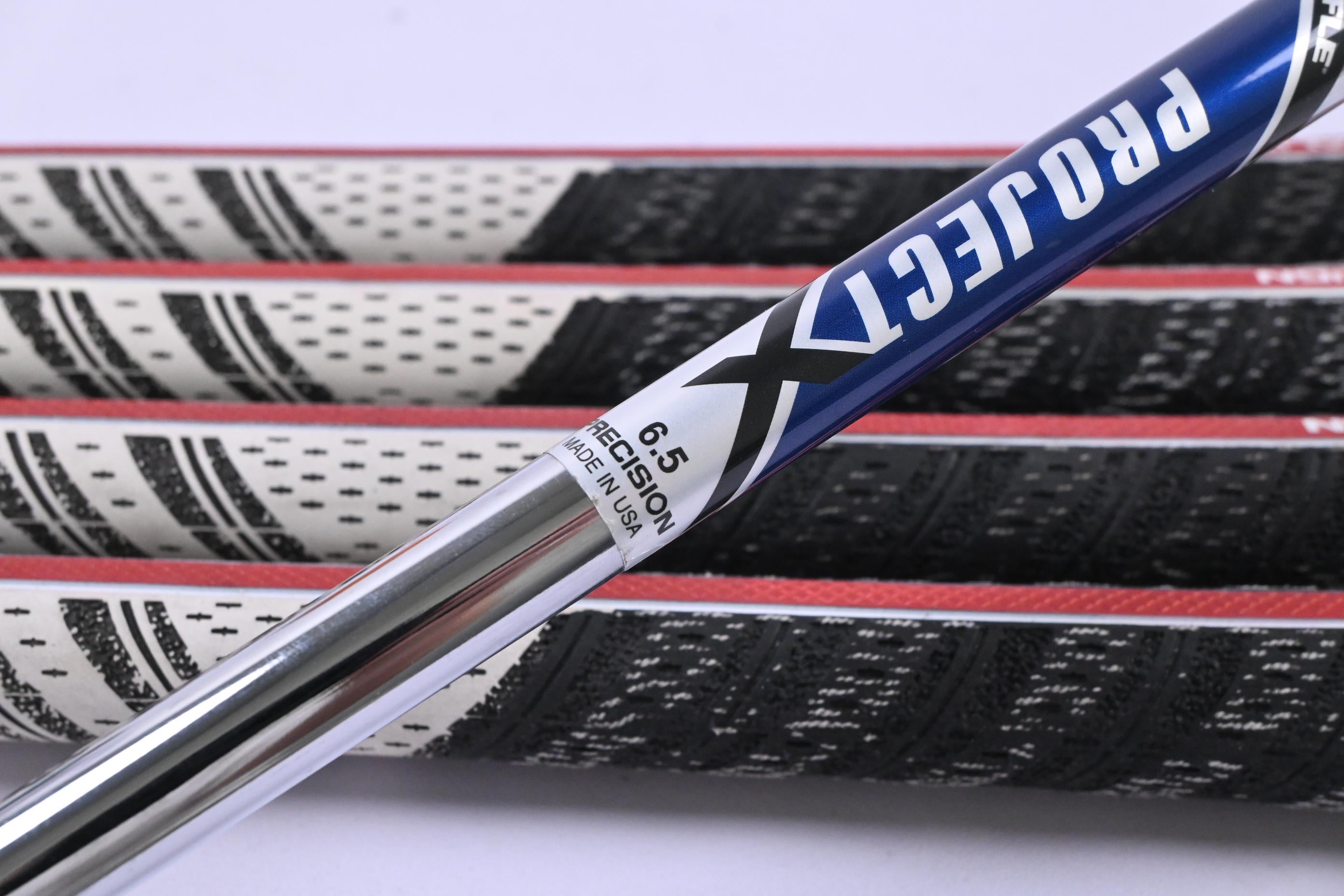 Left Hand Ping G425 Irons / 6-PW / Red Dot / X-Flex Project X Rifle Shafts