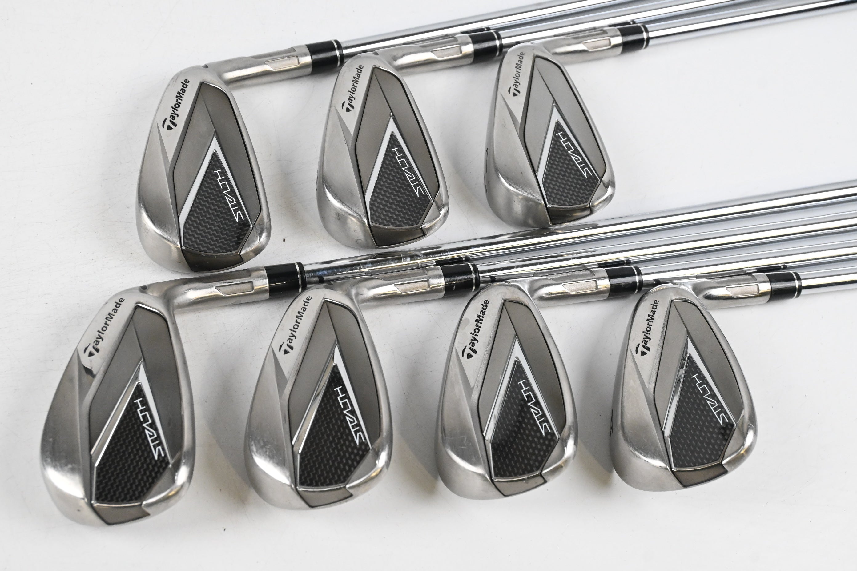 Taylormade Stealth Irons / 5-PW+GW / Stiff Flex KBS MAX MT 85 Shafts
