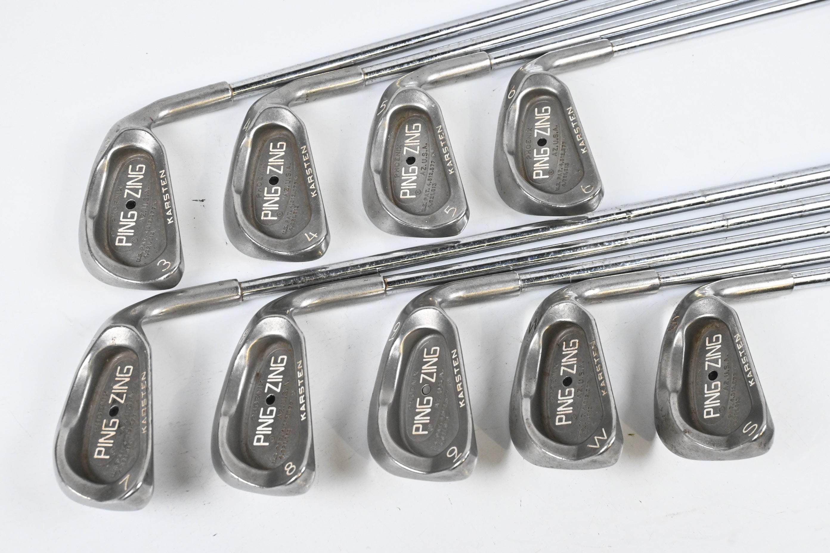 Ping Zing Irons / 3-PW+SW / Black Dot / Regular Flex Ping Karsten Shafts