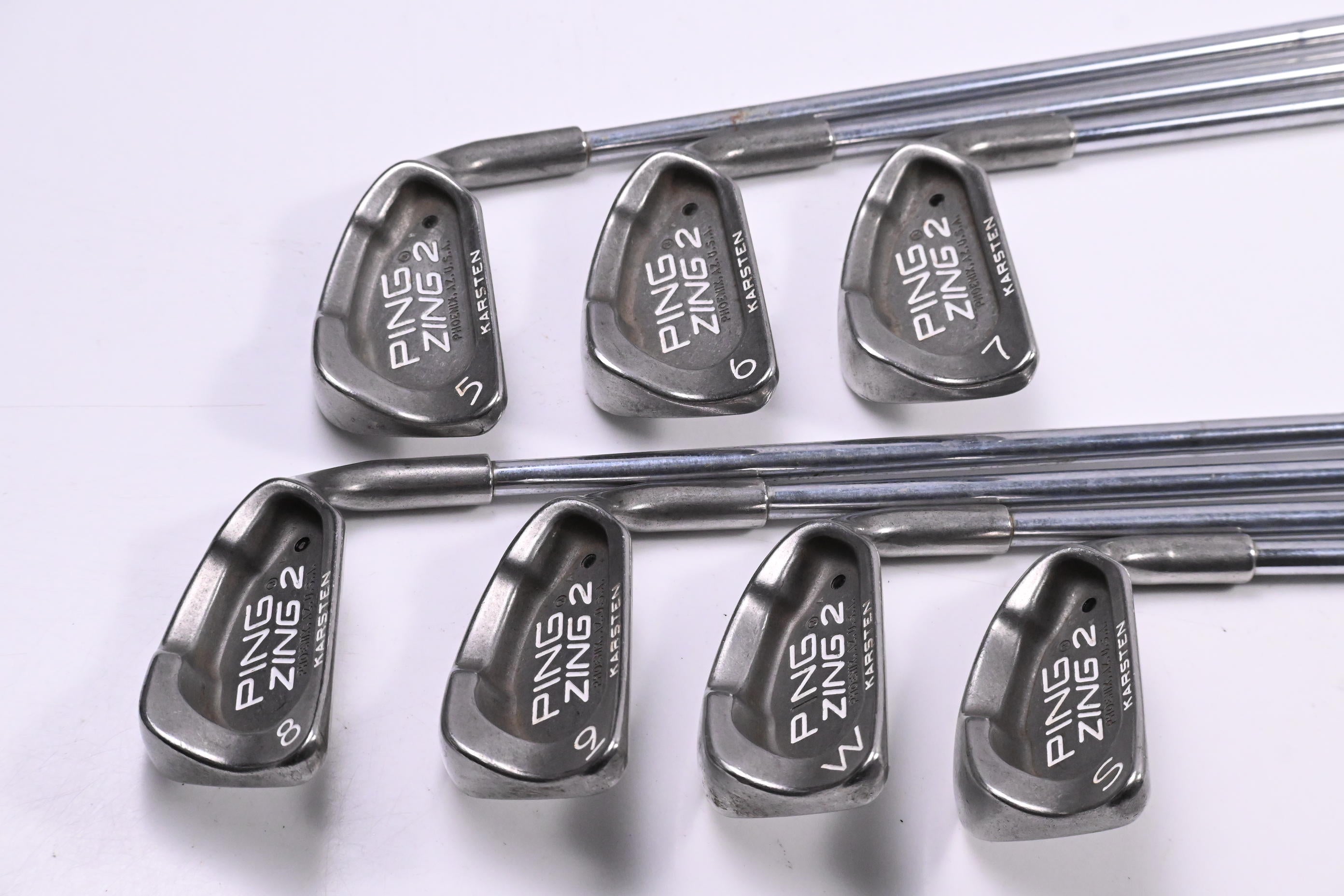 Ping Karsten Zing 2 Irons / 5-PW+SW / Black Dot / Stiff Flex Ping JZ Shafts