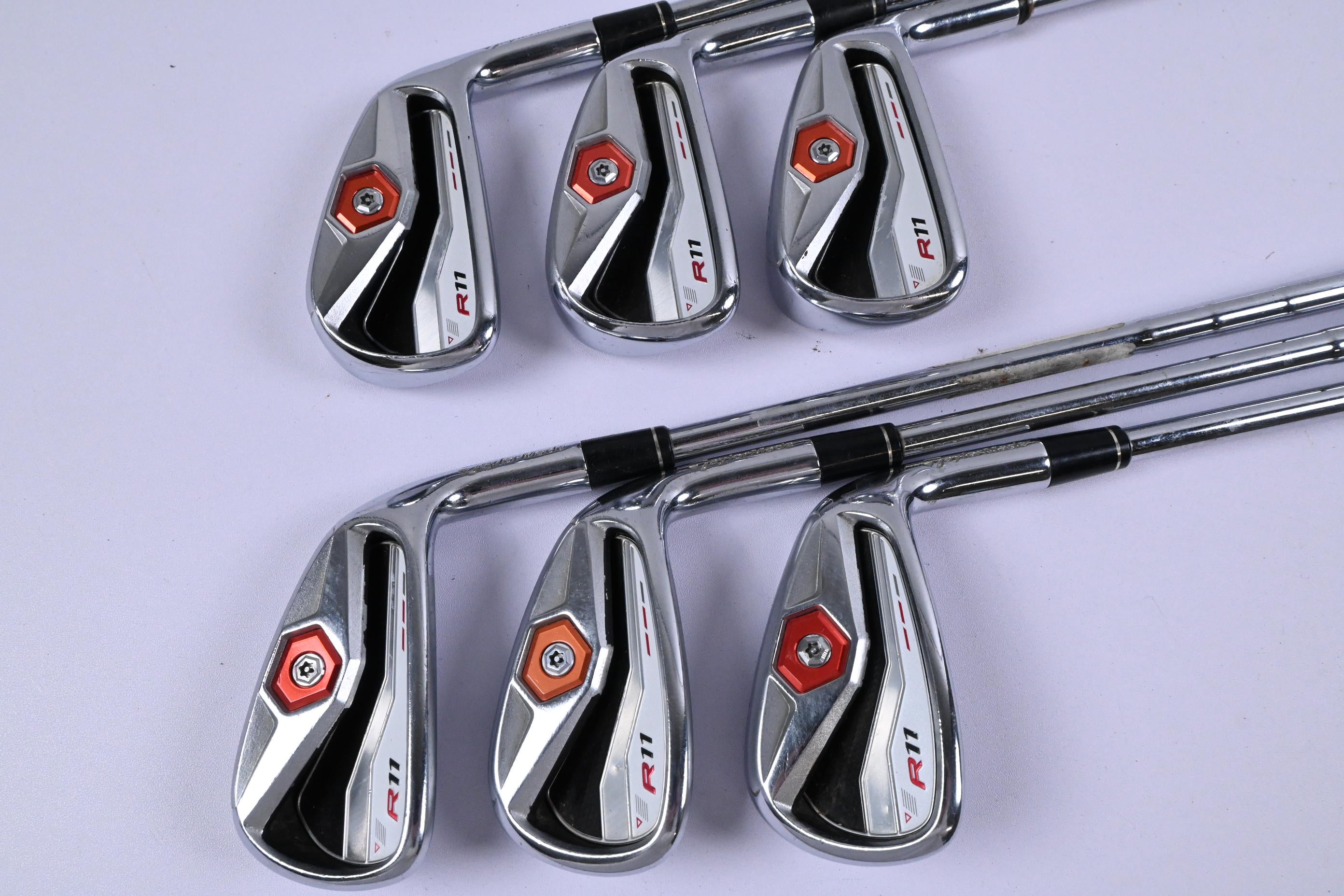 Taylormade R11 Irons / 4-9 iron / Stiff Flex KBS Shafts