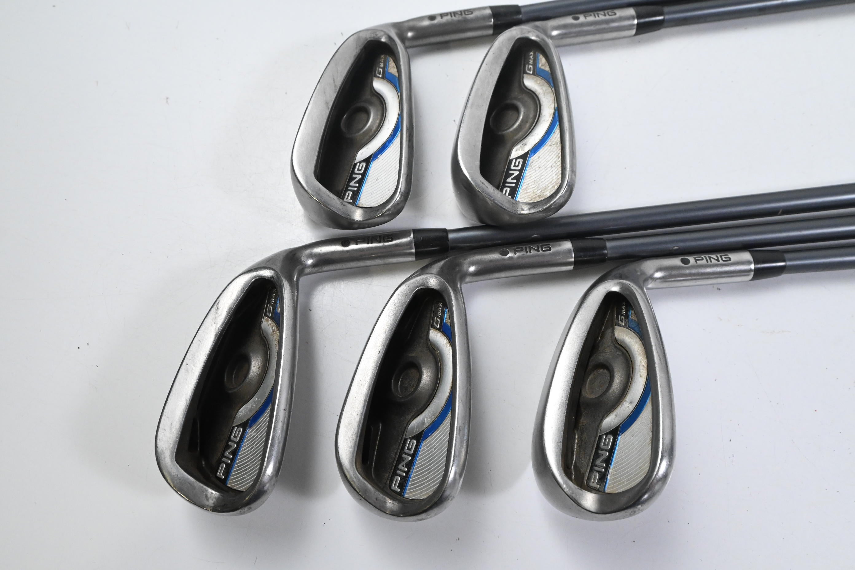 Ping GMax Irons / 7-PW+SW / Black Dot / Senior Flex Ping CFS 65 Shafts
