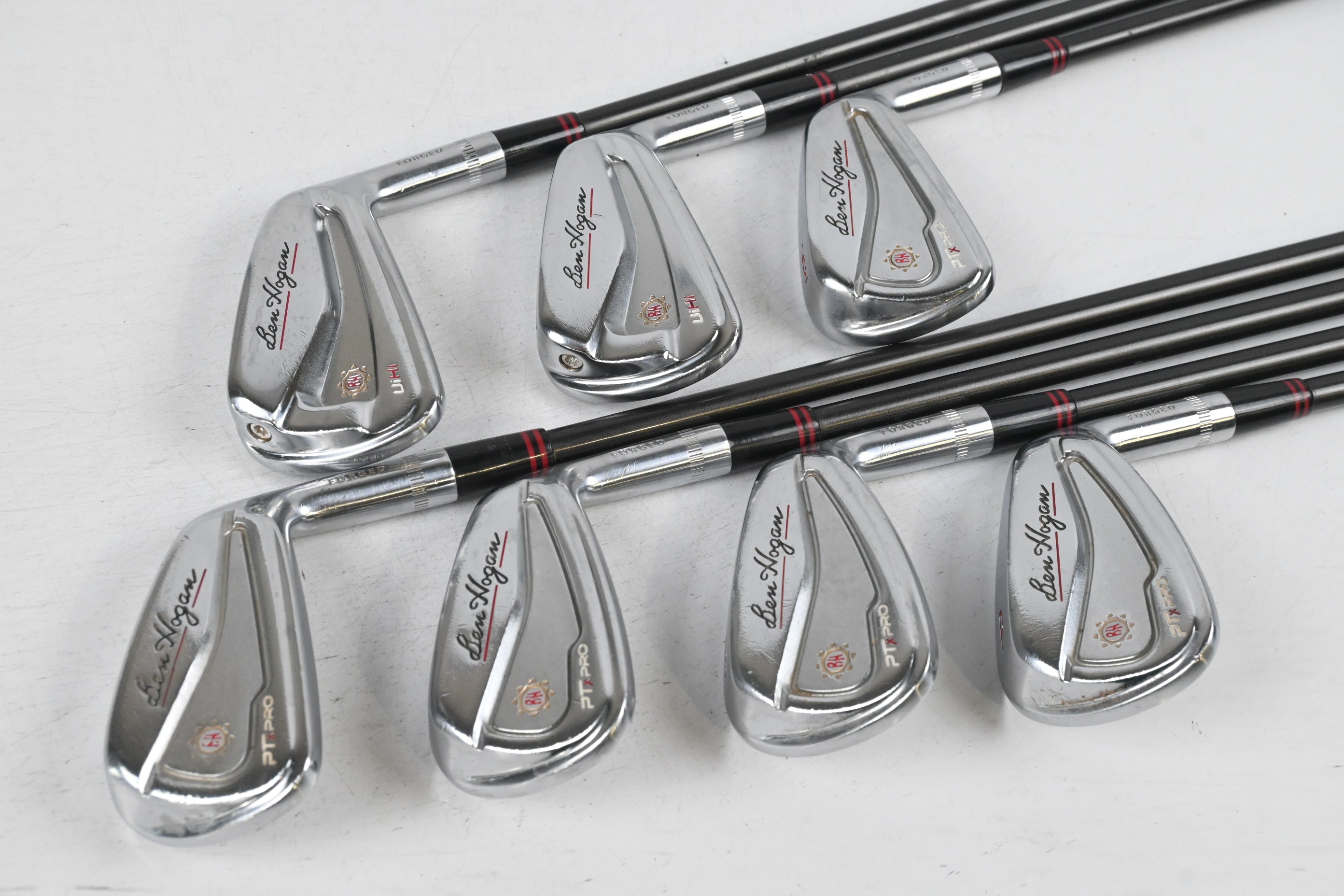 Ben Hogan PTX Pro Irons / 4-PW / Senior Flex Recoil ES 760 Shafts