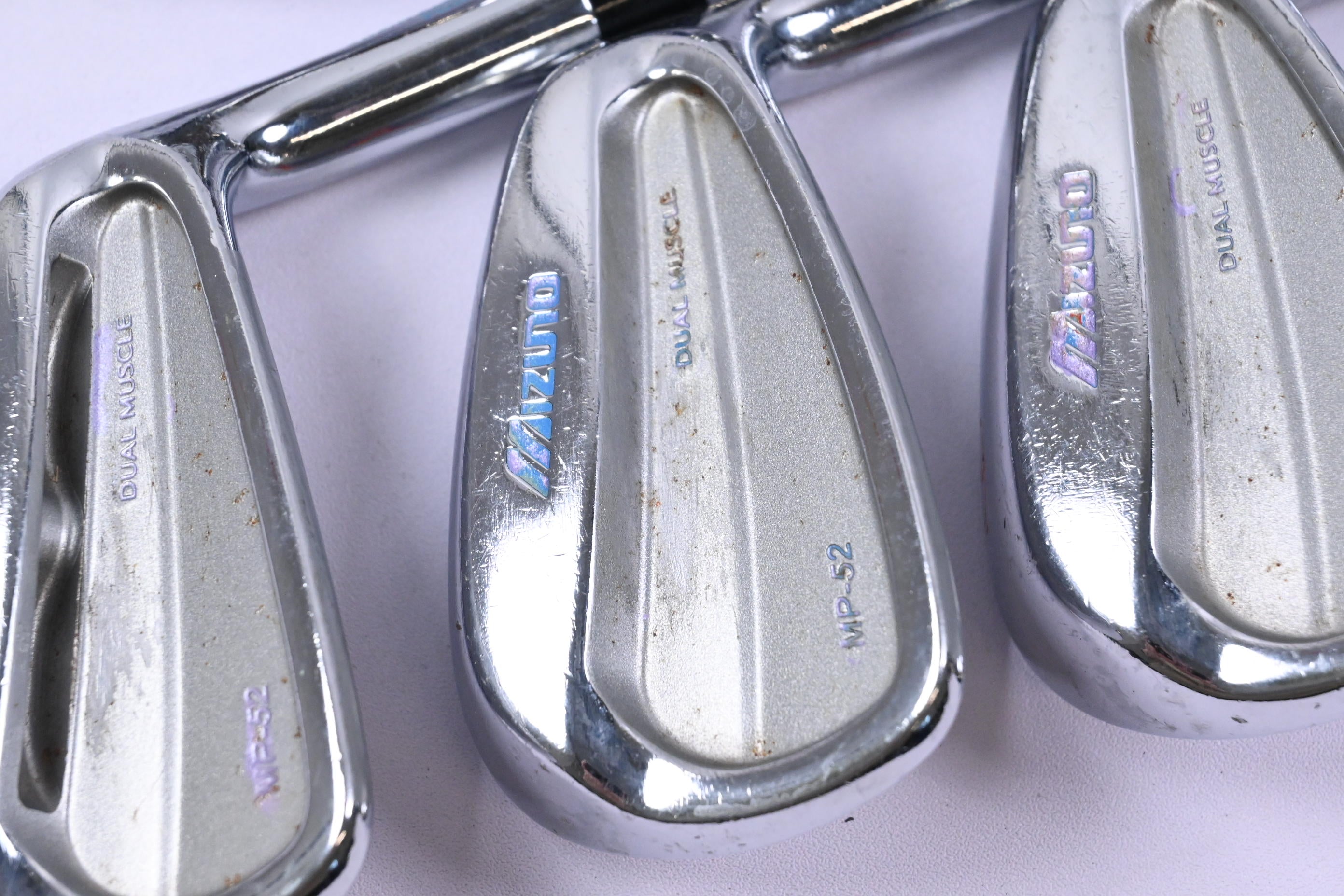 Mizuno MP-52 Irons / 4-PW / Stiff Flex Project X Rifle Shafts