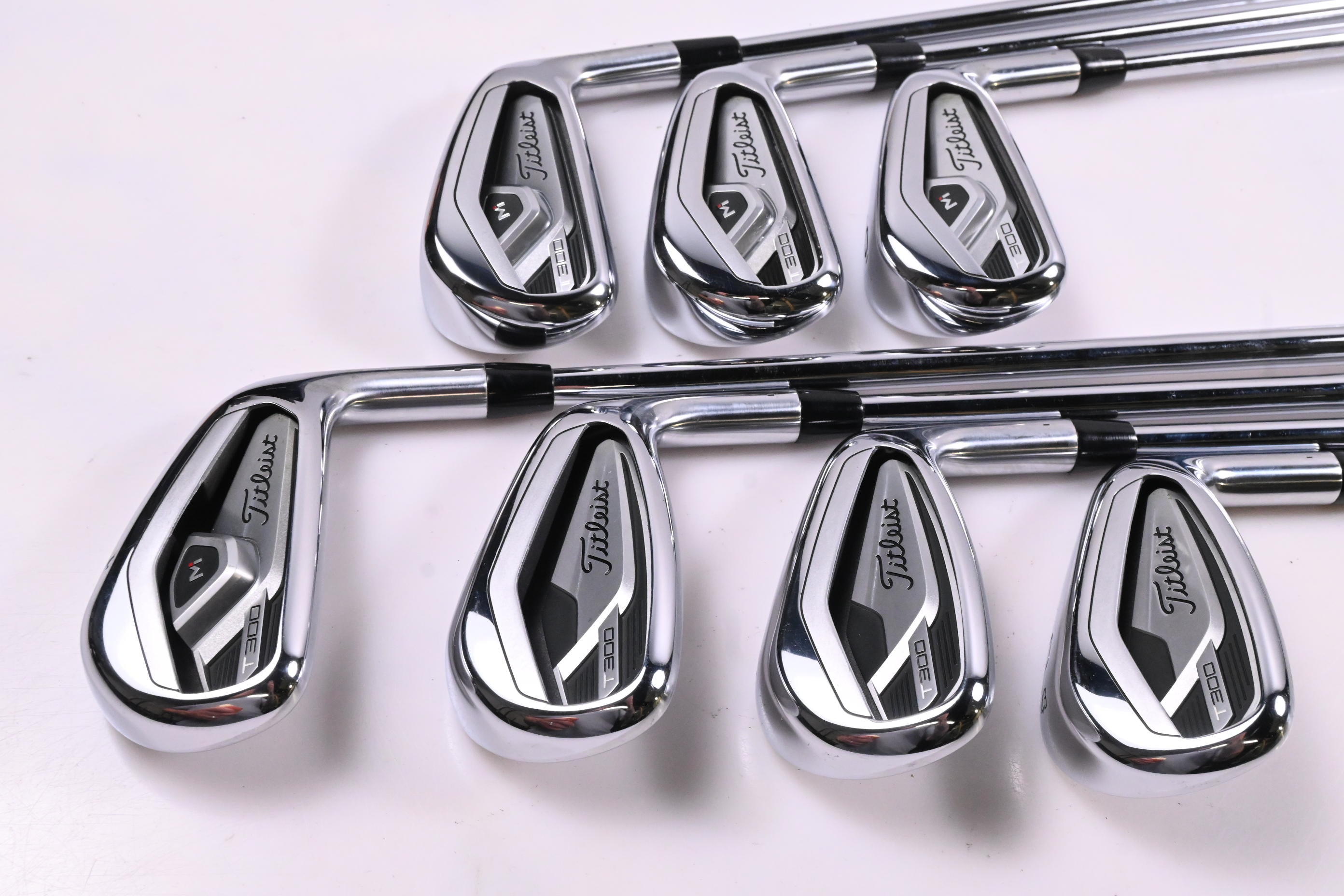 Titleist T300 2021 Irons / 4-PW / Stiff Flex KBS $-Taper 120 Shafts
