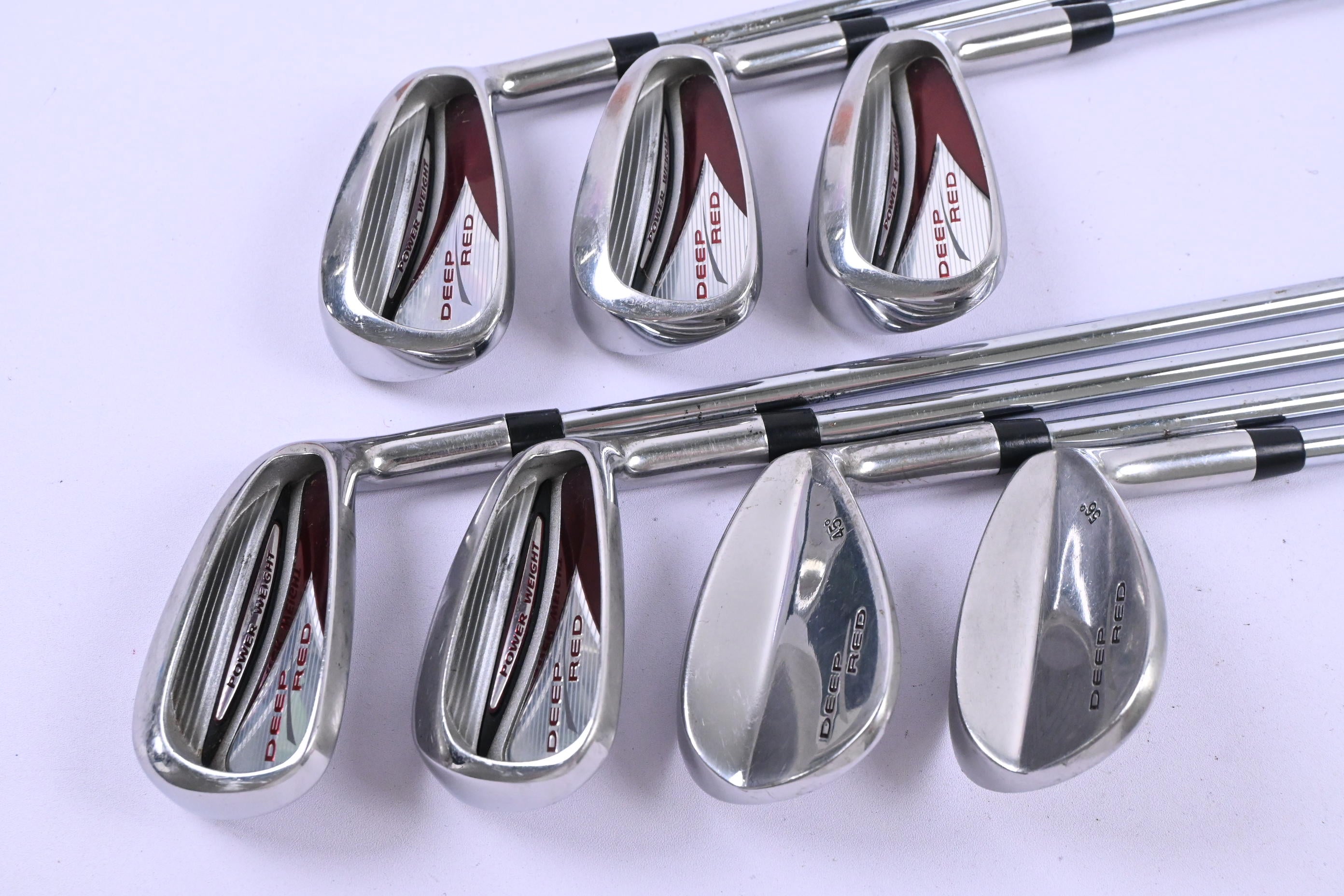 Wilson Deep Red Irons / 5-PW+SW / Regular Flex True Temper Deep Red Shafts