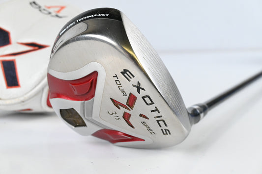 Tour Edge Exotics XCG V #3 Wood / 15 Degree / Regular Flex Tour AD Exotics 66