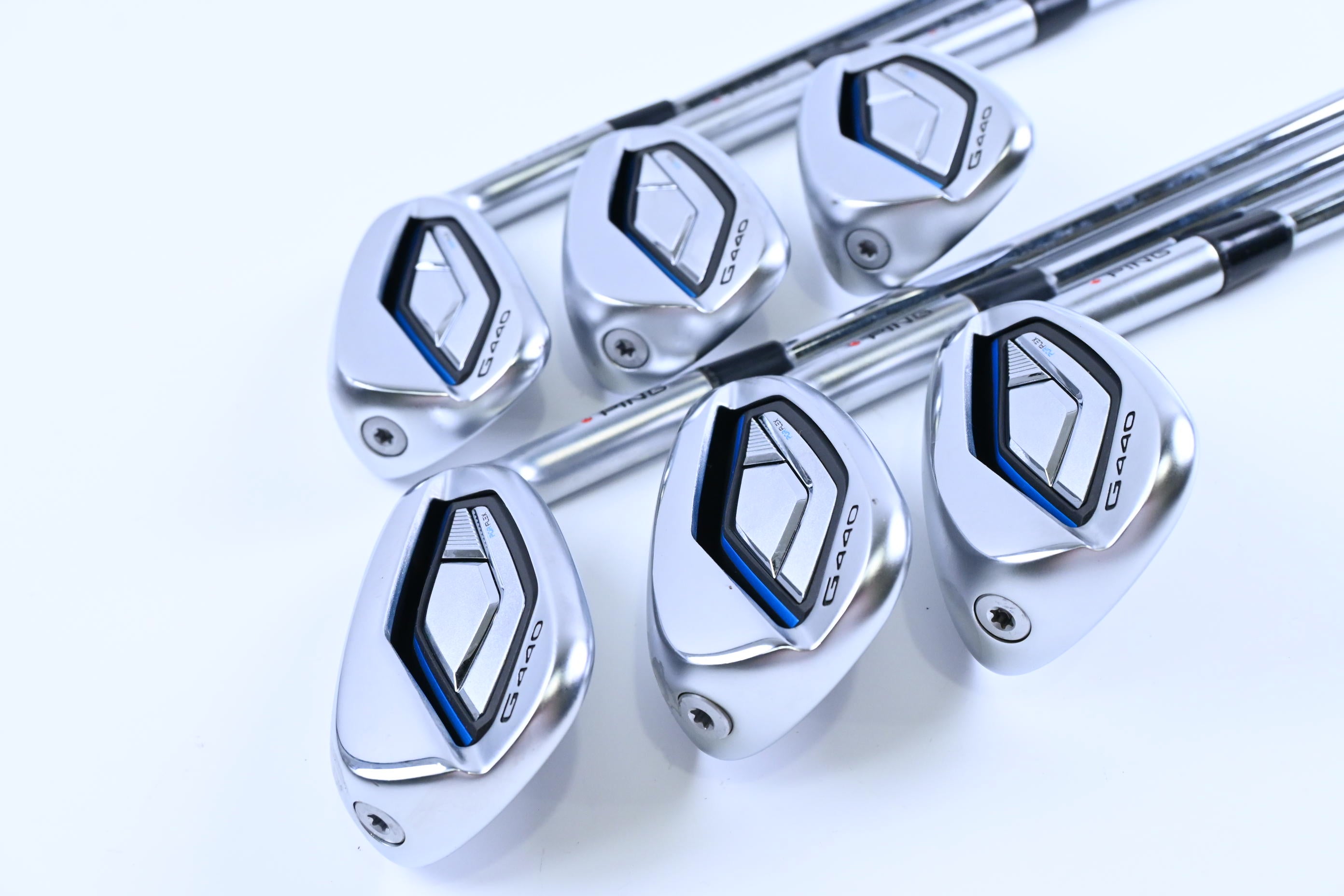 Ping G440 Irons / 7-PW+UW+52° / Regular Flex Project X LZ 115 Shafts