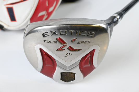 Tour Edge Exotics XCG V #3 Wood / 15 Degree / Regular Flex Tour AD Exotics 66