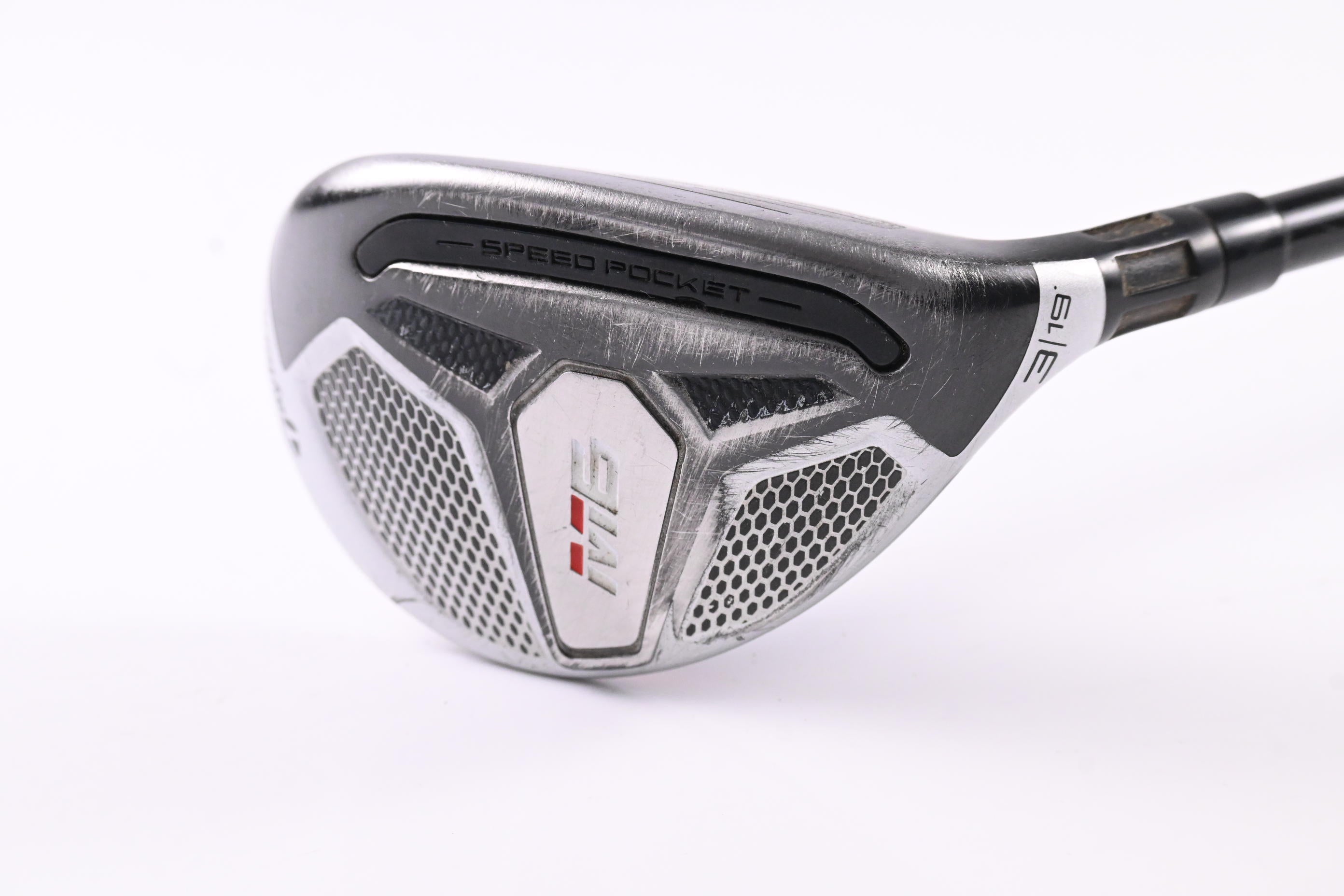 Taylormade M6 #3 Hybrid / 19 Degree / Stiff Flex Atmos Orange 7 Shaft