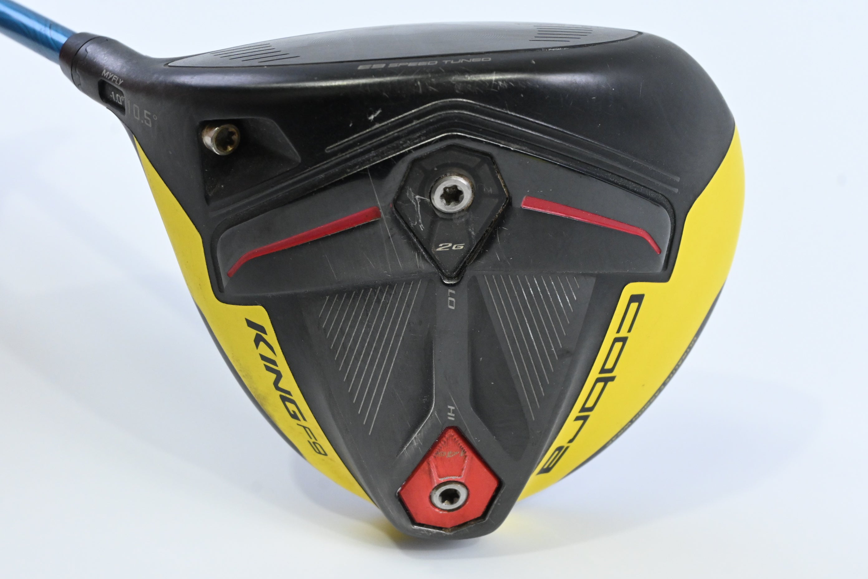 Left Hand Cobra King F9 Driver / 10.5 Degree / Stiff Flex Evenflow Blue 65 Shaft