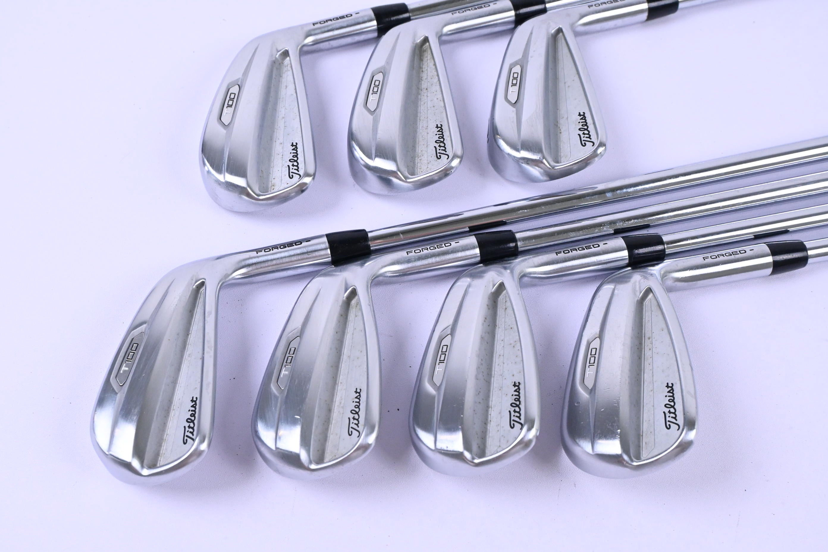 Titleist T100 2021 Irons / 4-PW / Regular Flex Project X Rifle Shafts