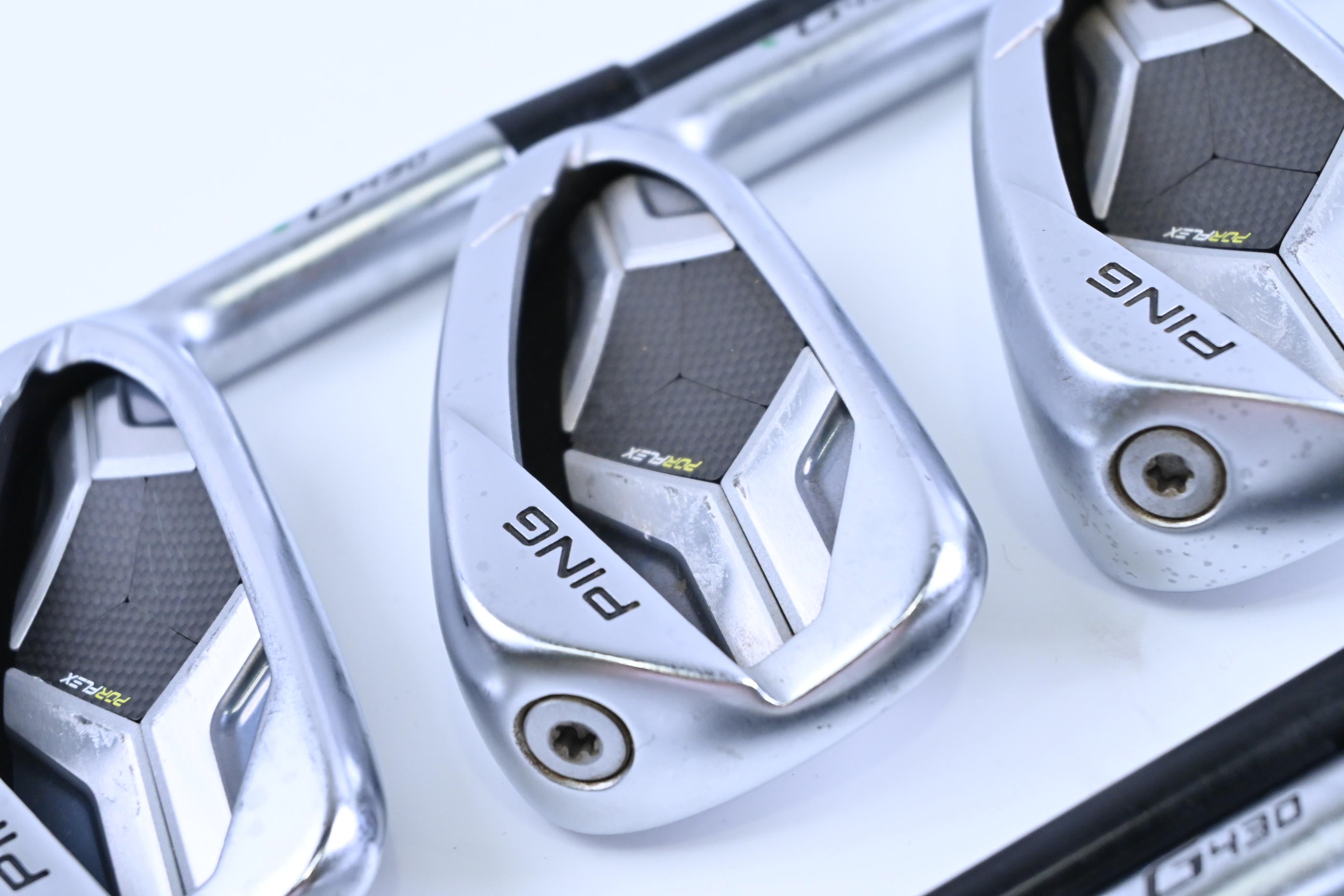 Ping G430 Irons / 4-PW+45°+50° / Green Dot / Regular Flex Ping Alta CB Black AWT