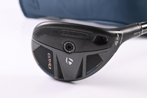 Taylormade Qi4D #4 Hybrid / 22 Degree / Regular Flex REAX By KBS 65 Shaft