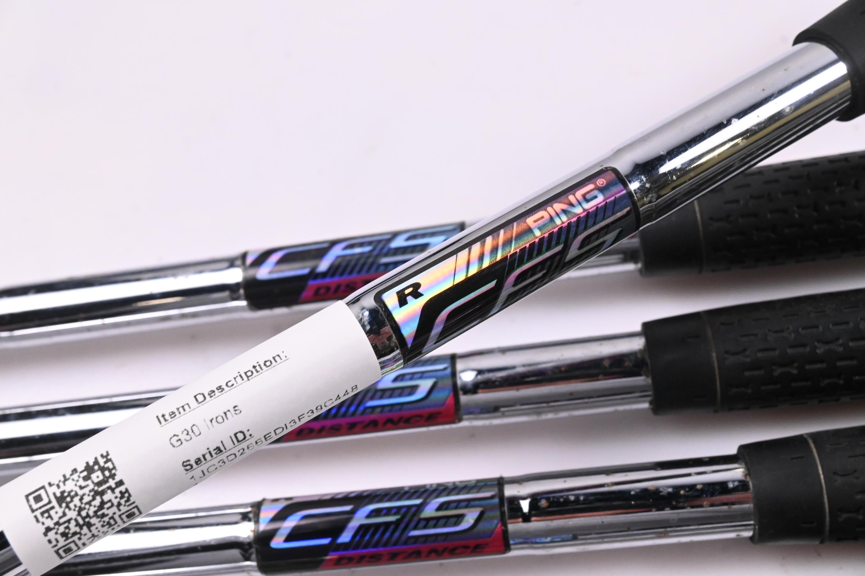 Ping G30 Irons / 5-PW+SW / Black Dot / Regular Flex Ping CFS Distance Shafts