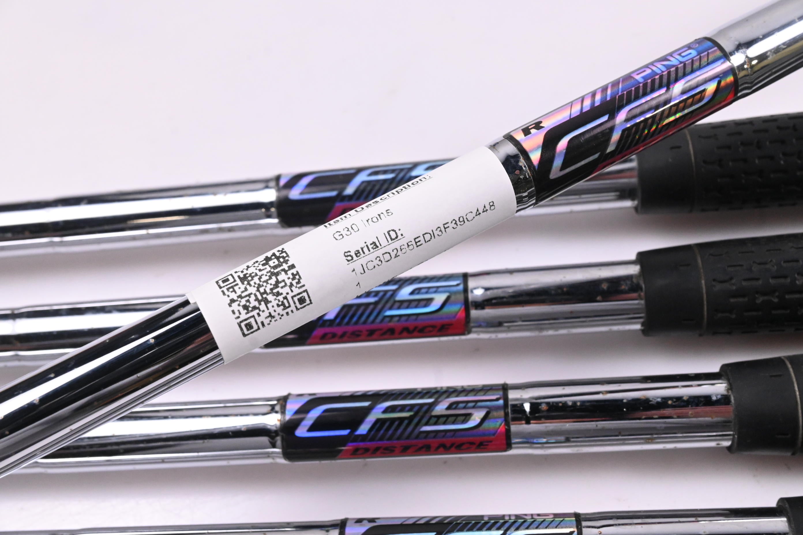 Ping G30 Irons / 5-PW+SW / Black Dot / Regular Flex Ping CFS Distance Shafts