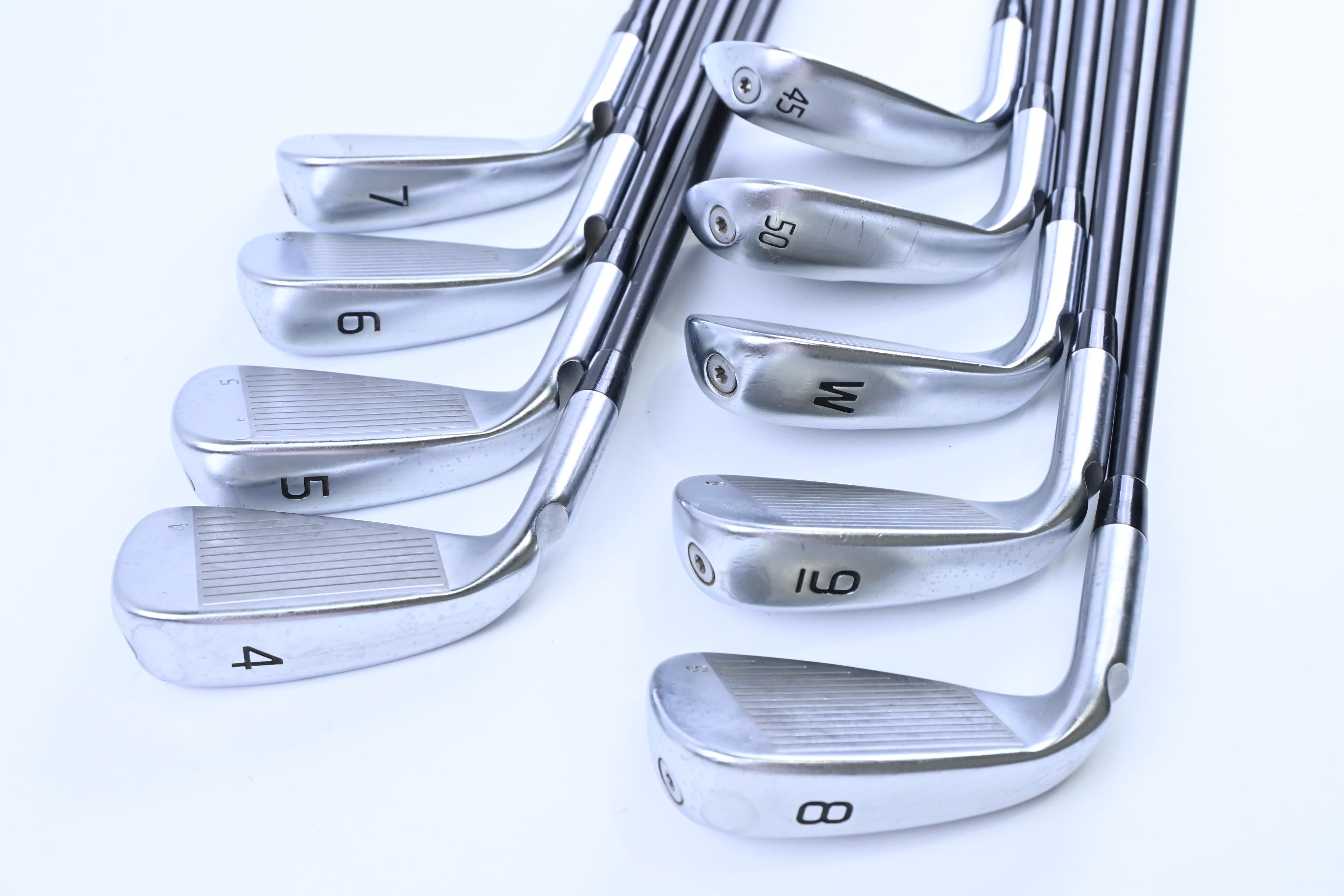 Ping G430 Irons / 4-PW+45°+50° / Green Dot / Regular Flex Ping Alta CB Black AWT