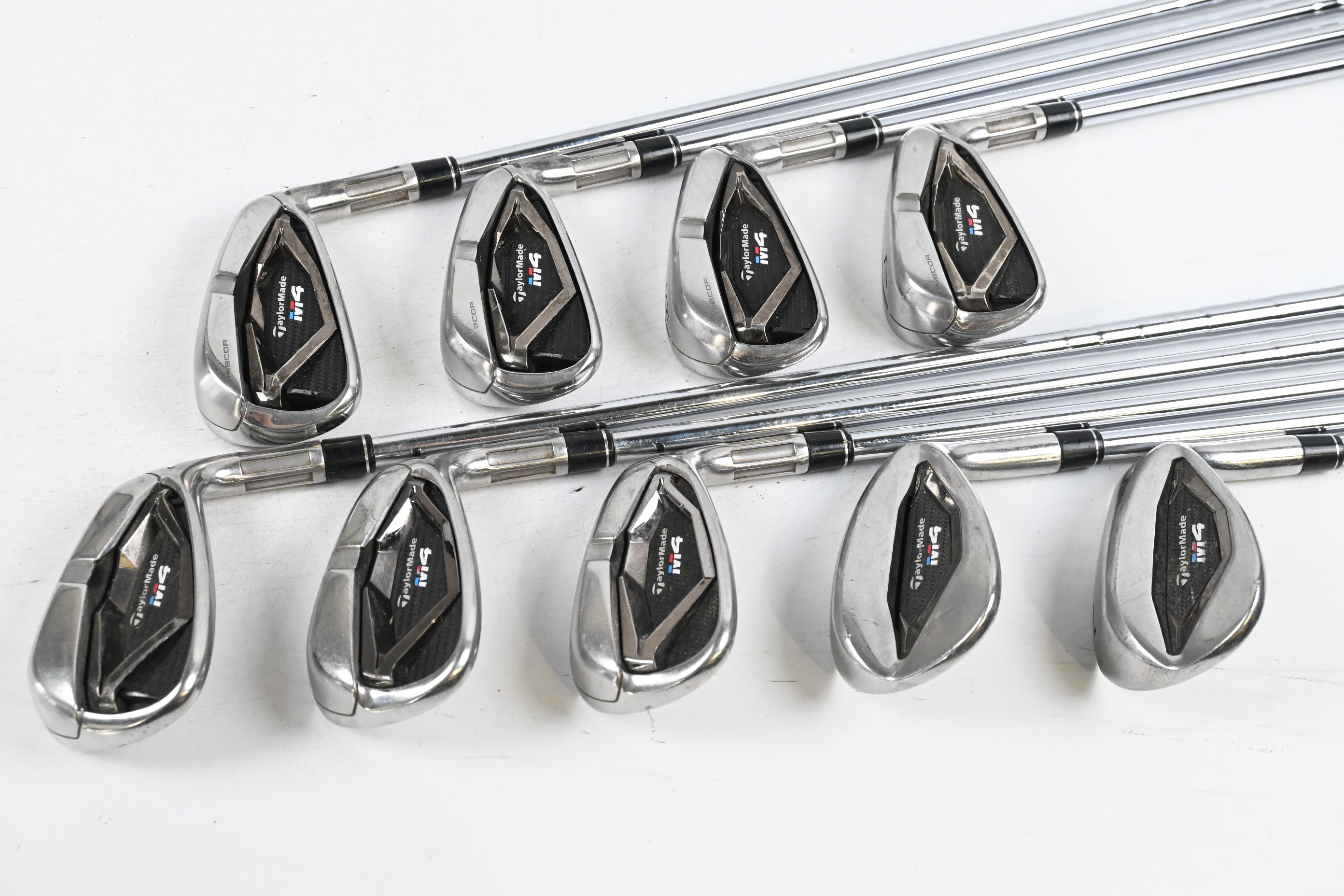 Taylormade M4 Irons / 4-PW+SW+LW / Regular Flex XP 100 R300 Shafts