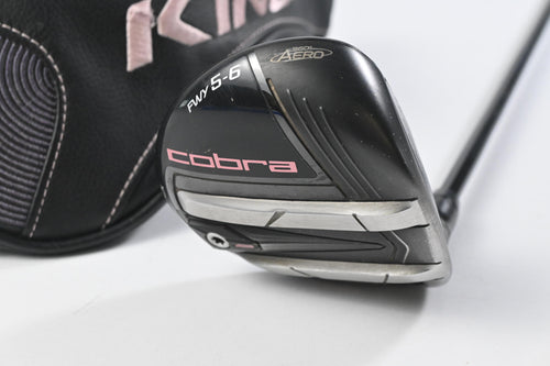 Ladies Cobra King F9 #5-6 Wood / 22.5 Degree / Ladies Flex Fujikura Atmos Pink 55