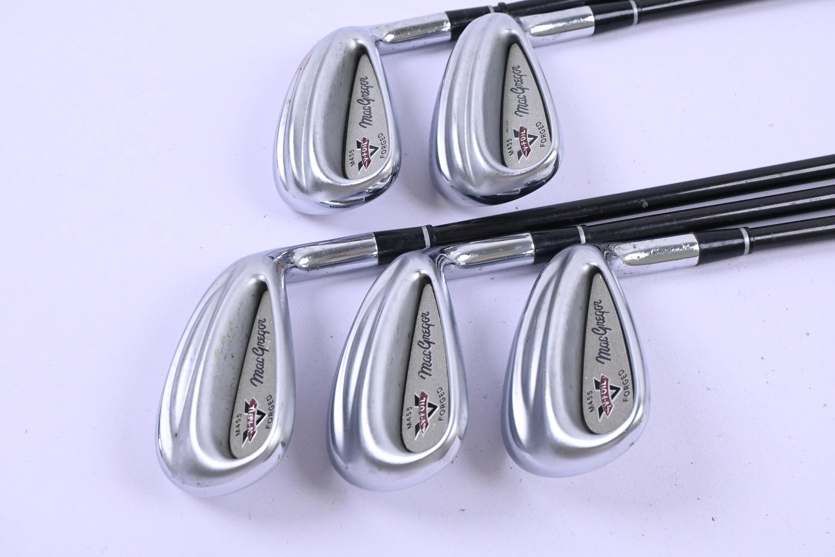 MacGregor M455 V-Foil Irons / 6-PW / Regular Flex Graphite Design YS Shafts