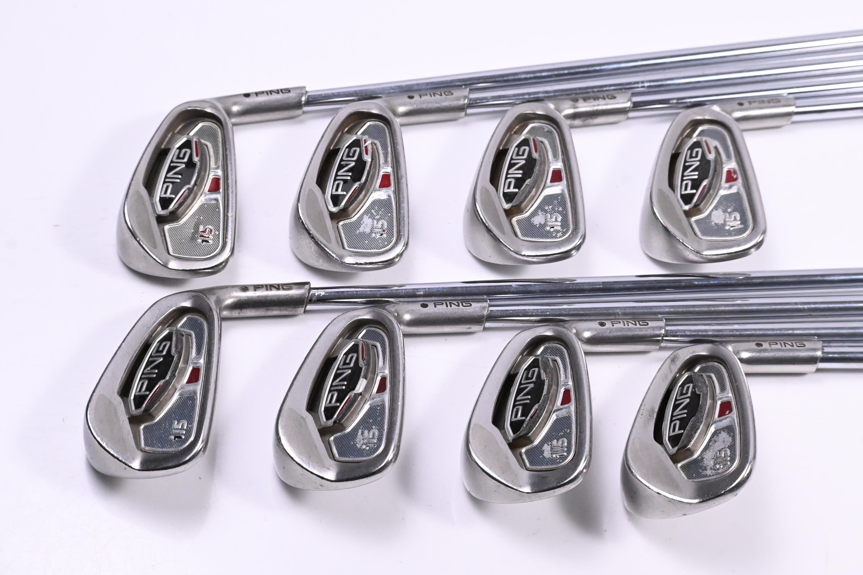Ping i15 Irons / 3-PW / Black Dot / Regular Flex XP 90 R300 Shafts