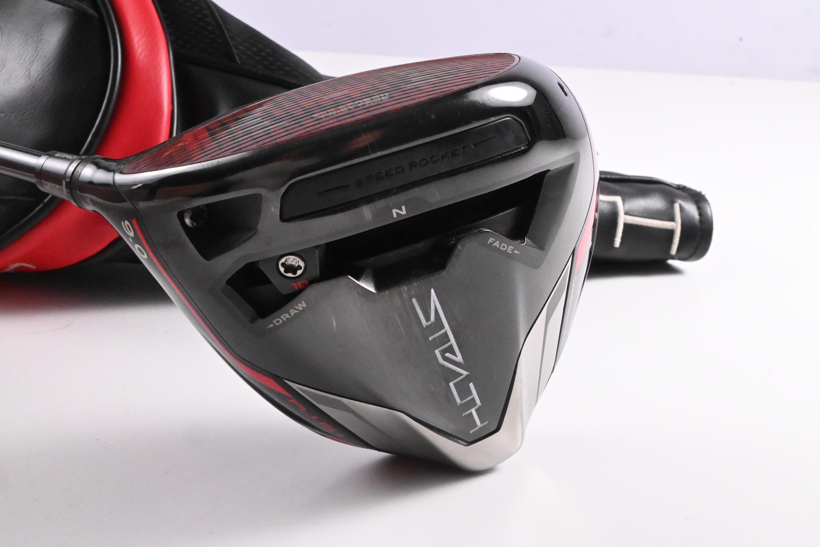 Left Hand Taylormade Stealth Plus Driver / 9 Degree / Stiff Flex HZRDUS Smoke 60