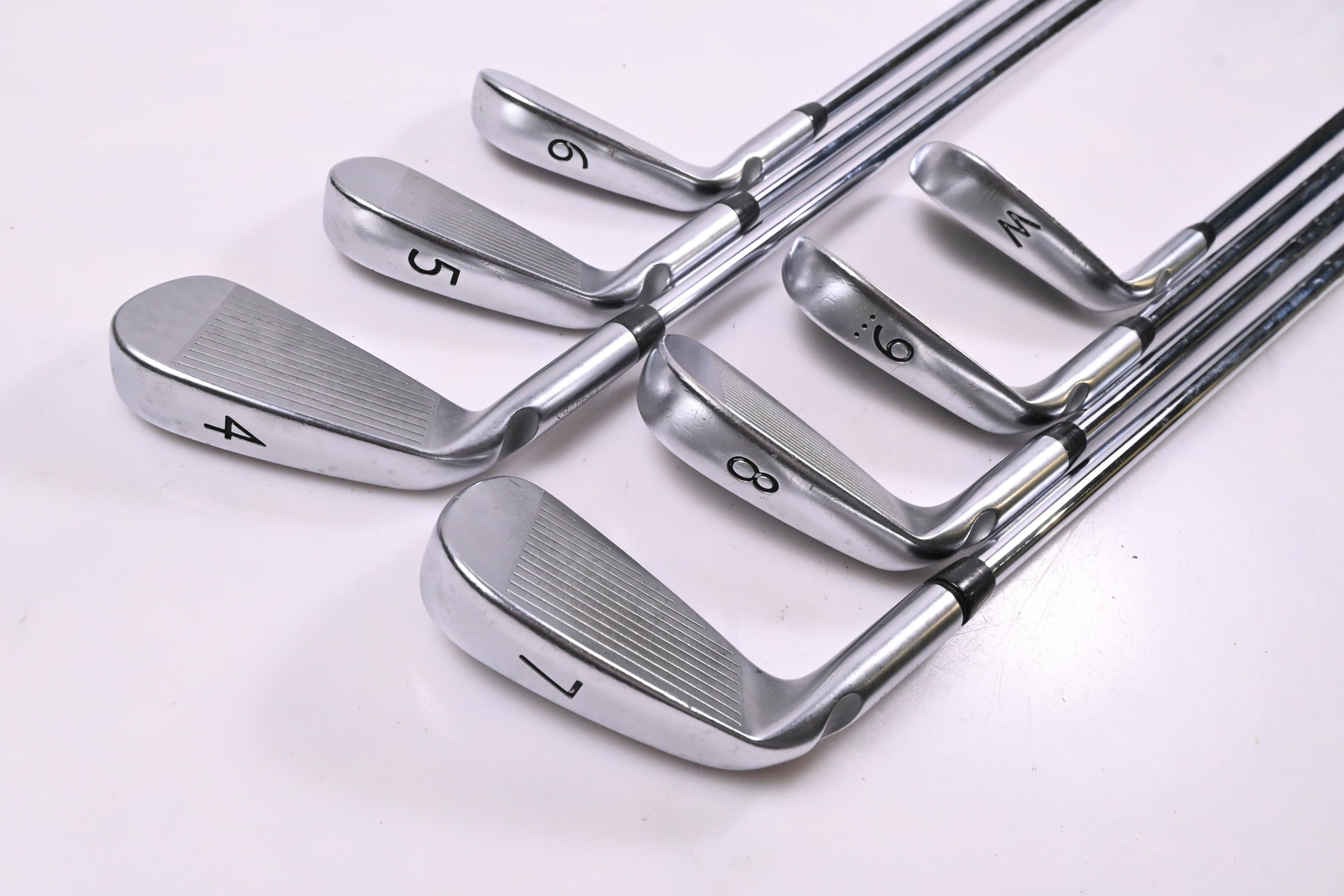 Ping S55 Irons / 4-PW / Black Dot / Stiff Flex Ping AWT 2.0 Shafts