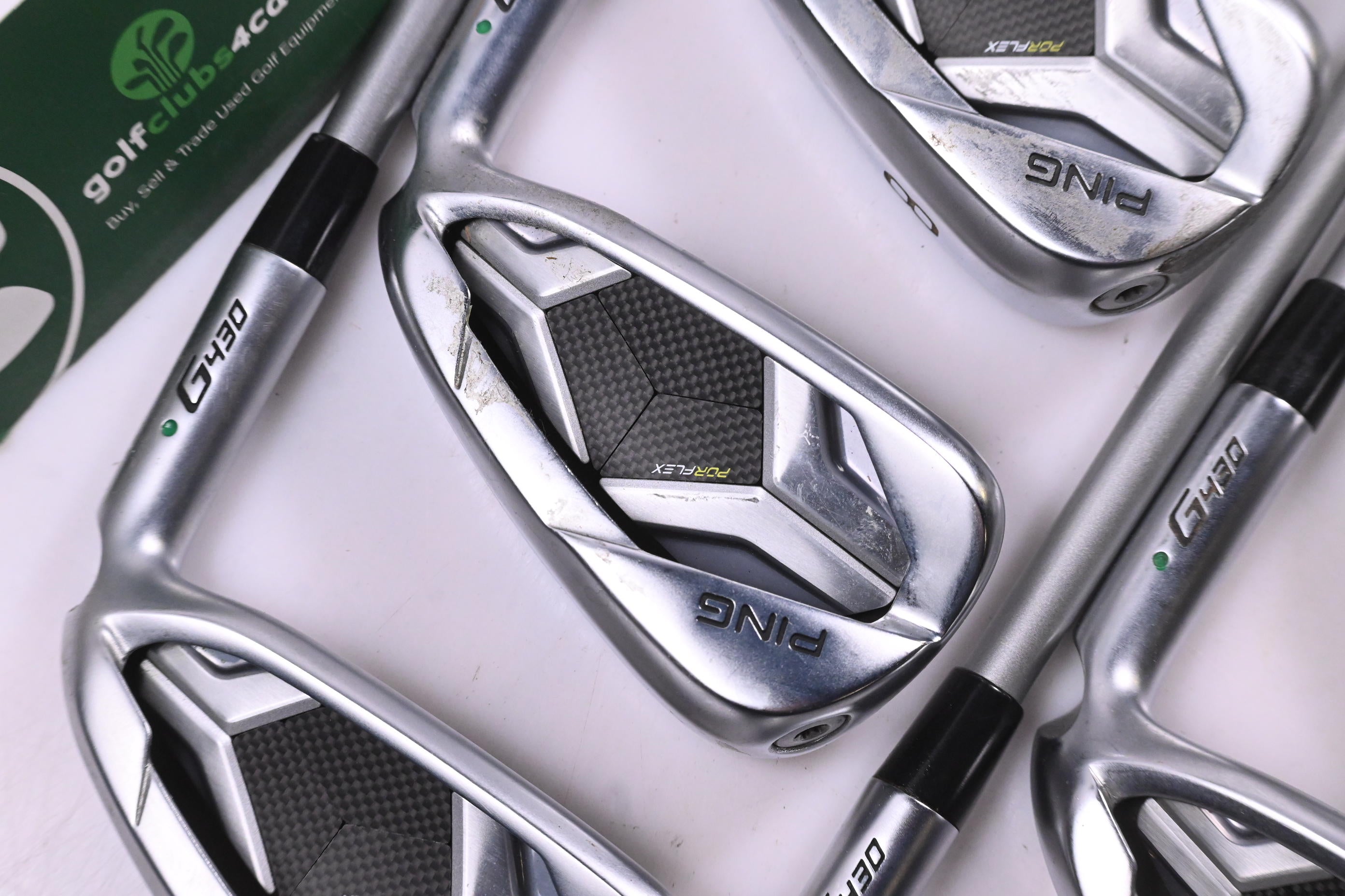 Ping G430 Irons / 6-PW+45°+54°+58° / Green Dot / Senior Flex Ping ALTA Quick 35