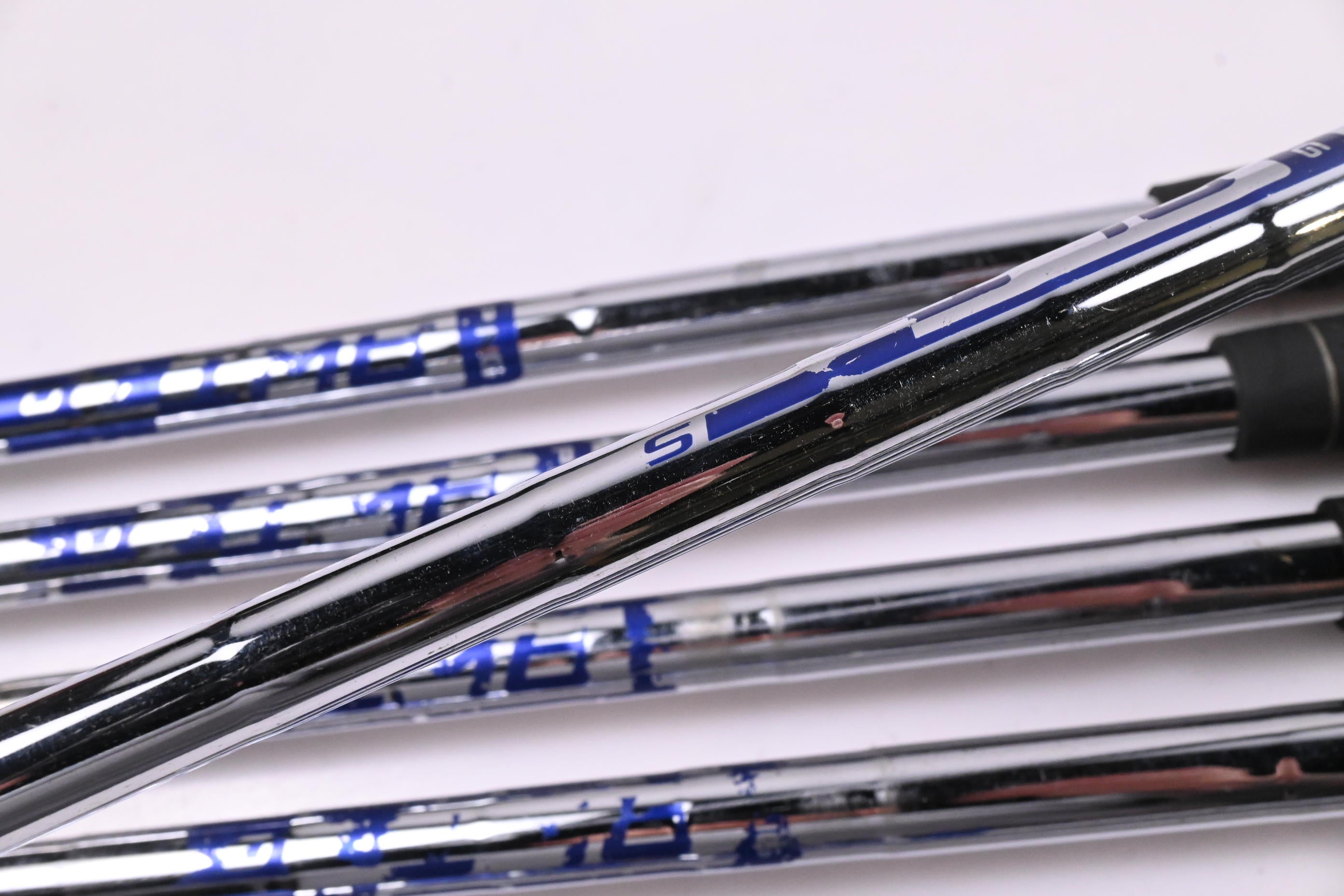 Ping S55 Irons / 4-PW / Black Dot / Stiff Flex Ping AWT 2.0 Shafts