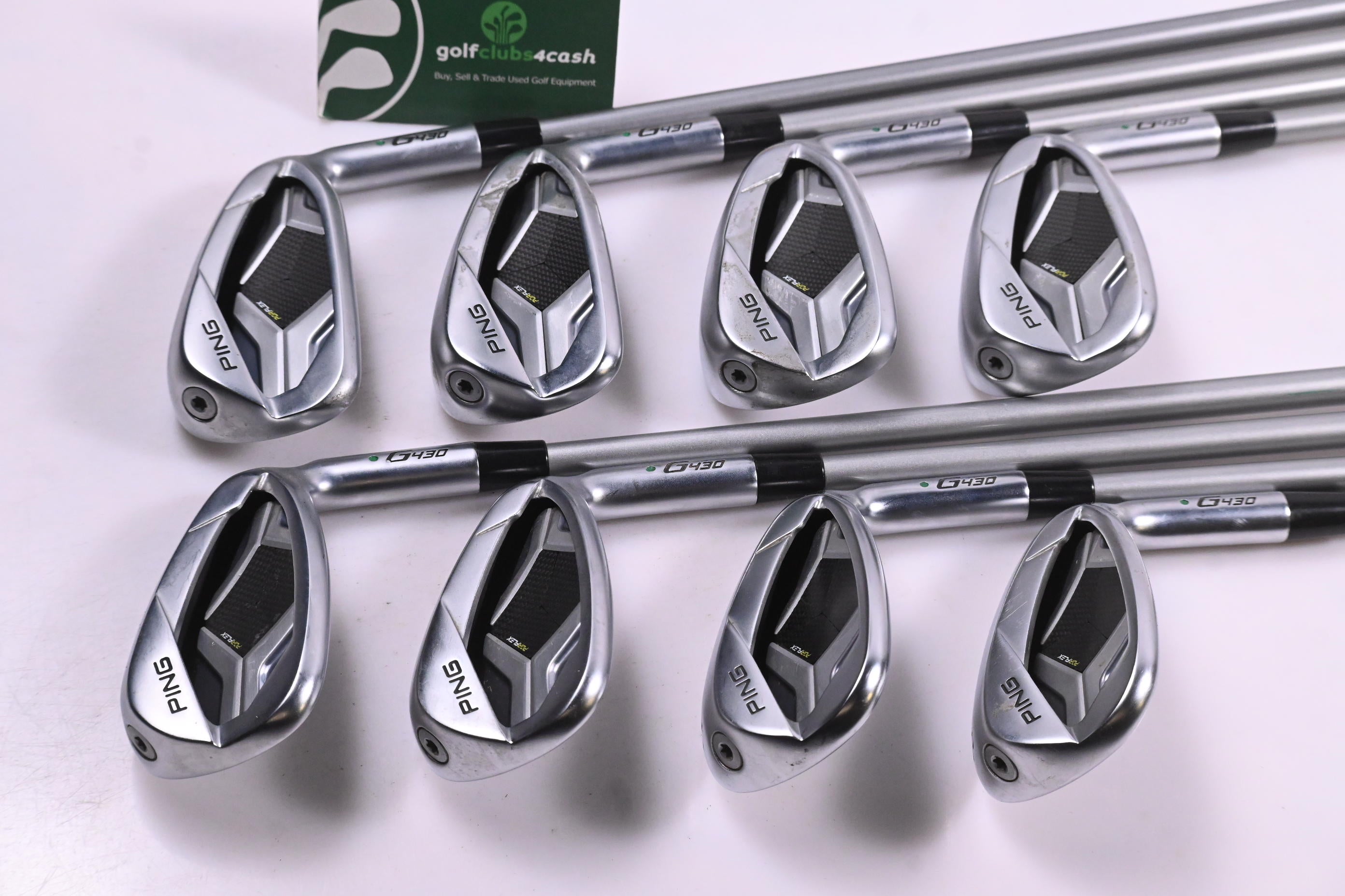 Ping G430 Irons / 6-PW+45°+54°+58° / Green Dot / Senior Flex Ping ALTA Quick 35