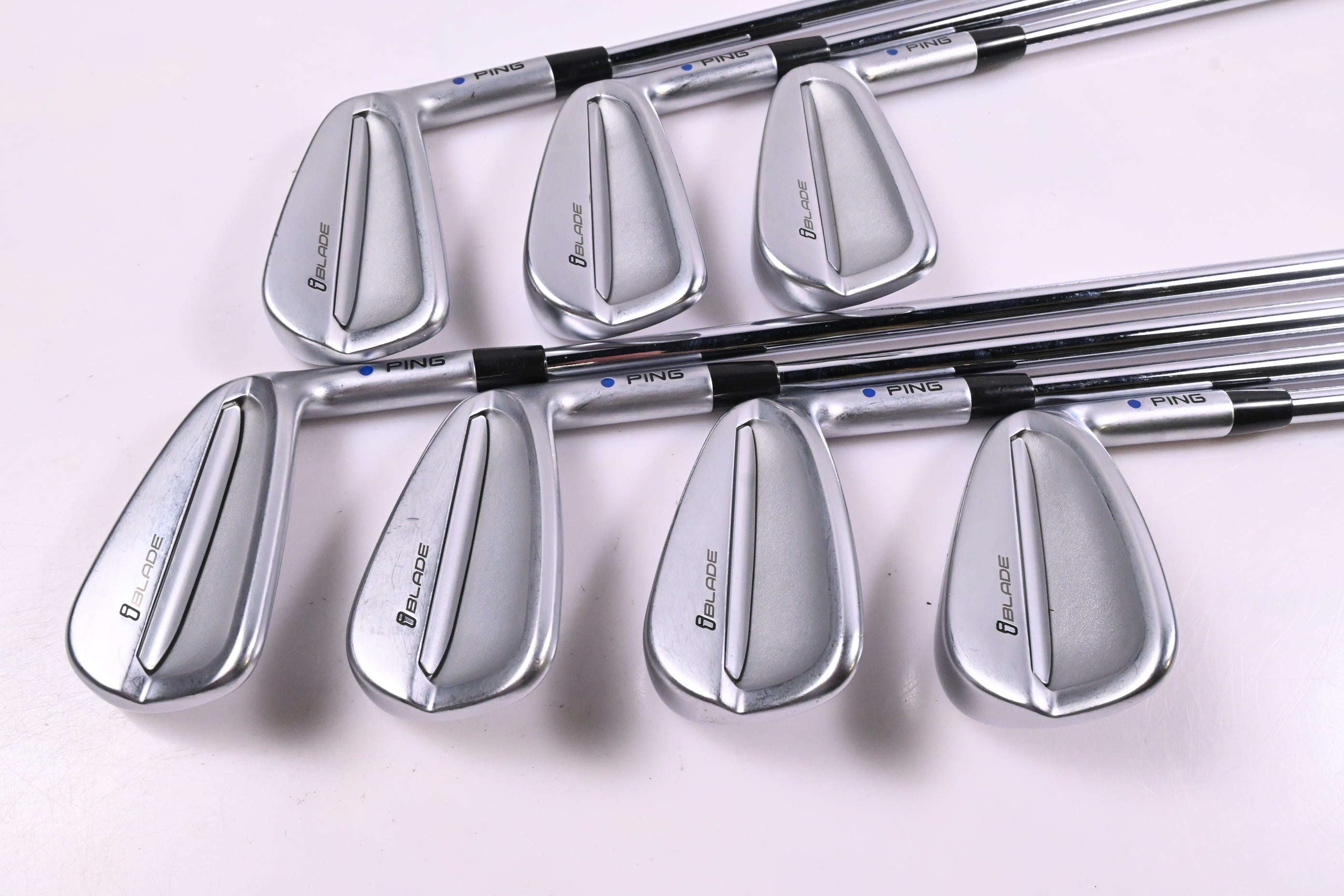 Ping iBlade Irons / 4-PW / Blue Dot / Stiff Flex N.S.Pro Modus³ Tour 120 Shafts