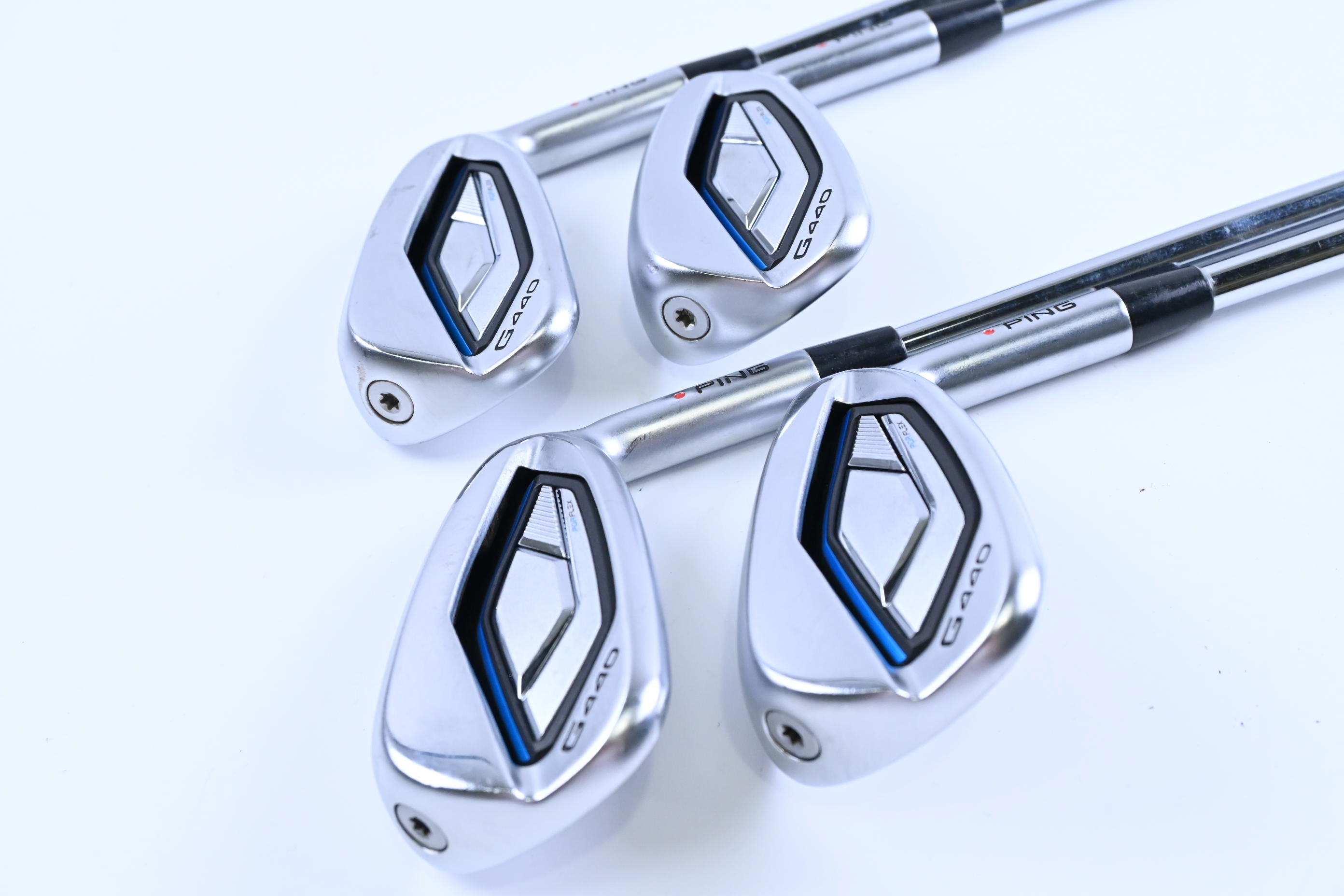 Ping G440 Irons / 7-PW / Red Dot / Regular Flex Dynamic Gold 105 R300 Shafts