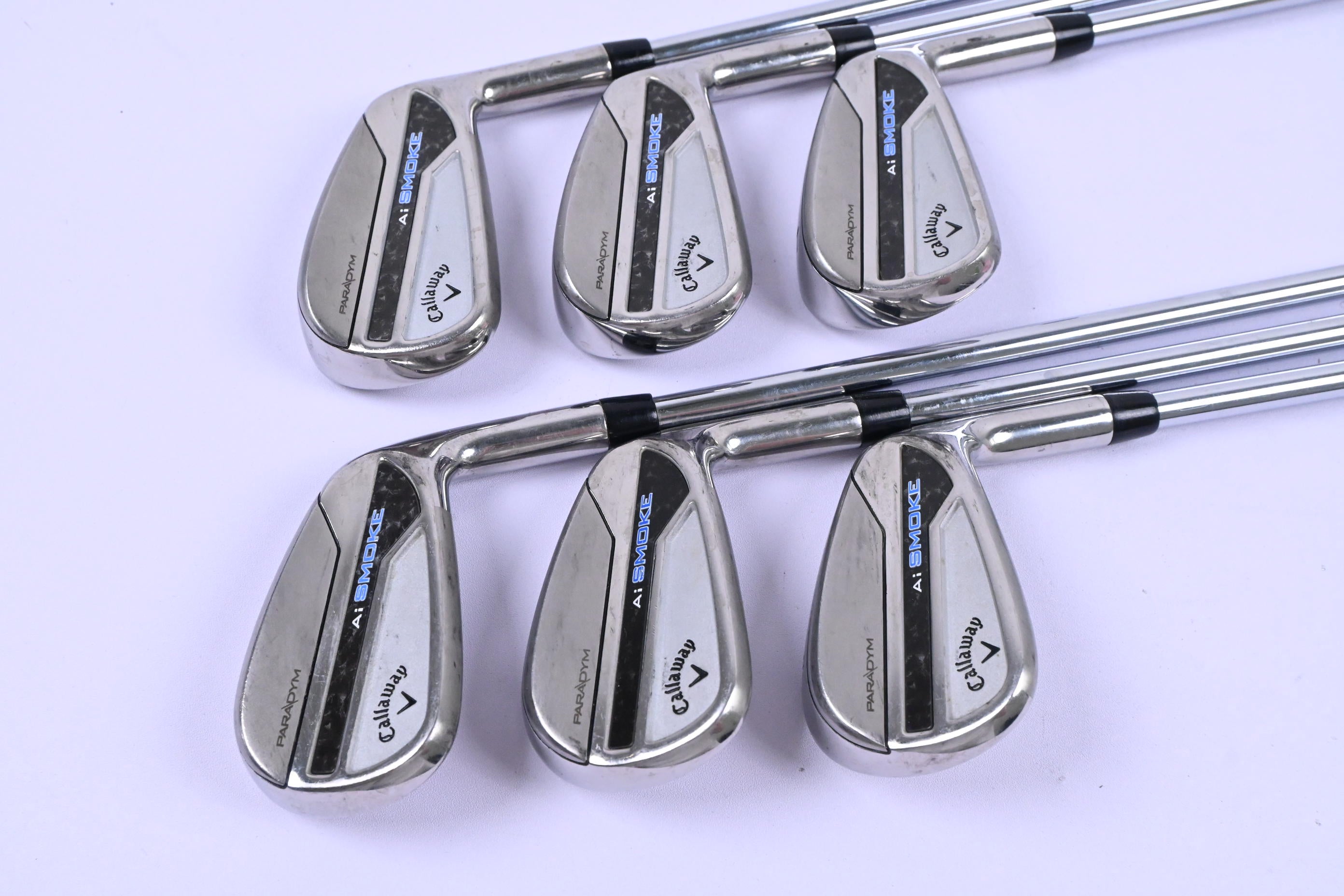 Callaway Paradym Ai Smoke Irons / 5-PW / Regular Flex Elevate MPH 85 Shafts
