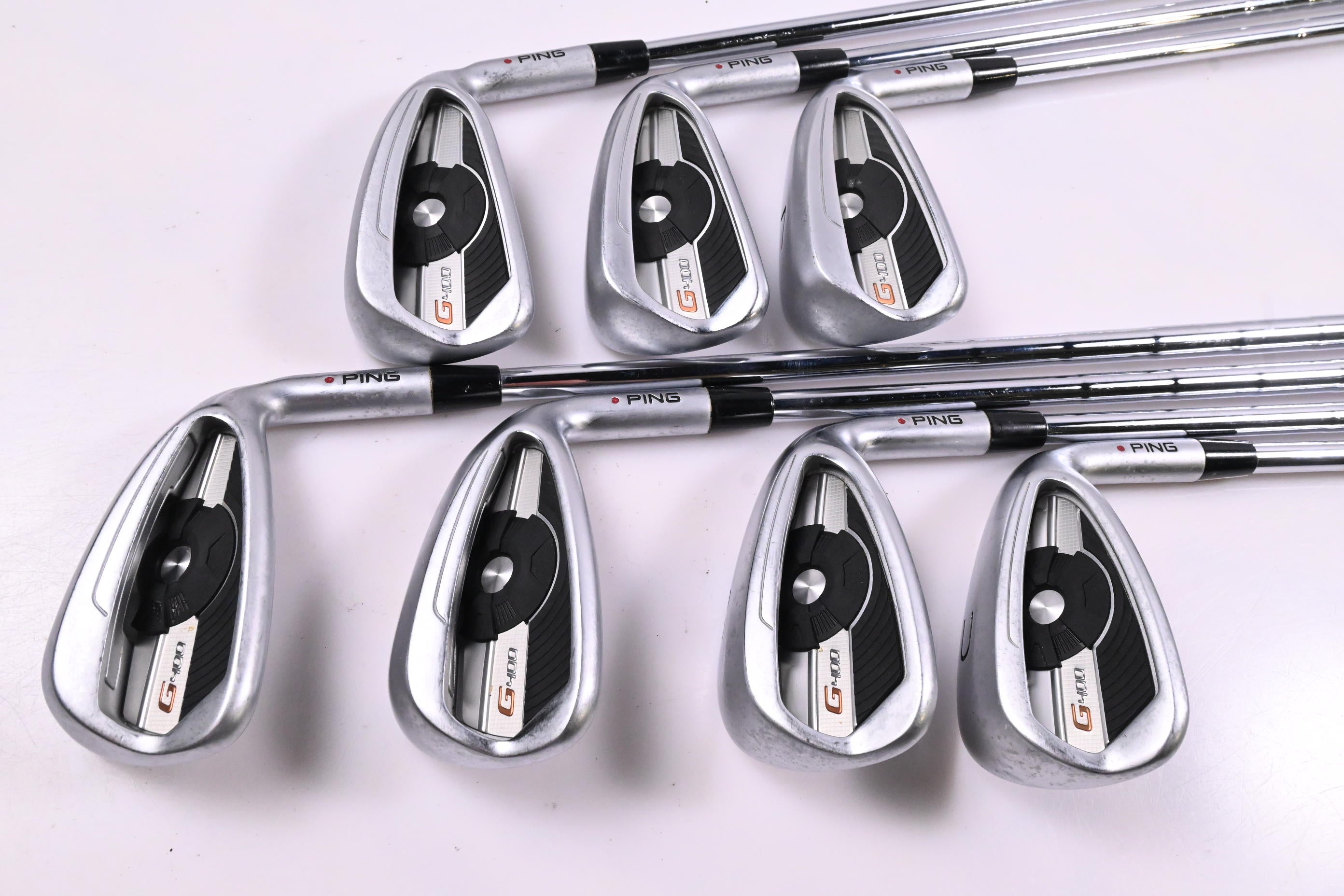 Ping G400 Irons / 5-PW+GW / Maroon Dot / X-Flex Ping AWT 2.0 Shafts