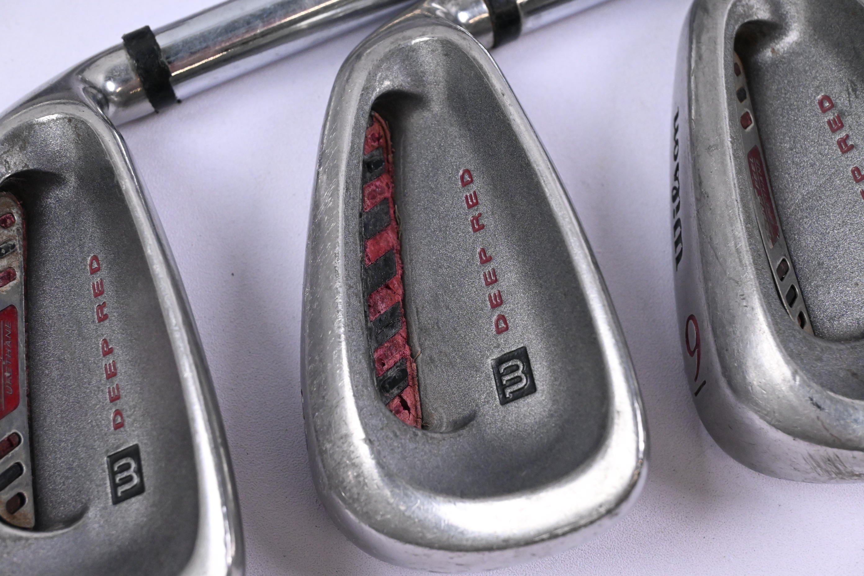 Wilson Deep Red Irons / 4-9 Iron / Regular Flex Fluid Feel Shafts