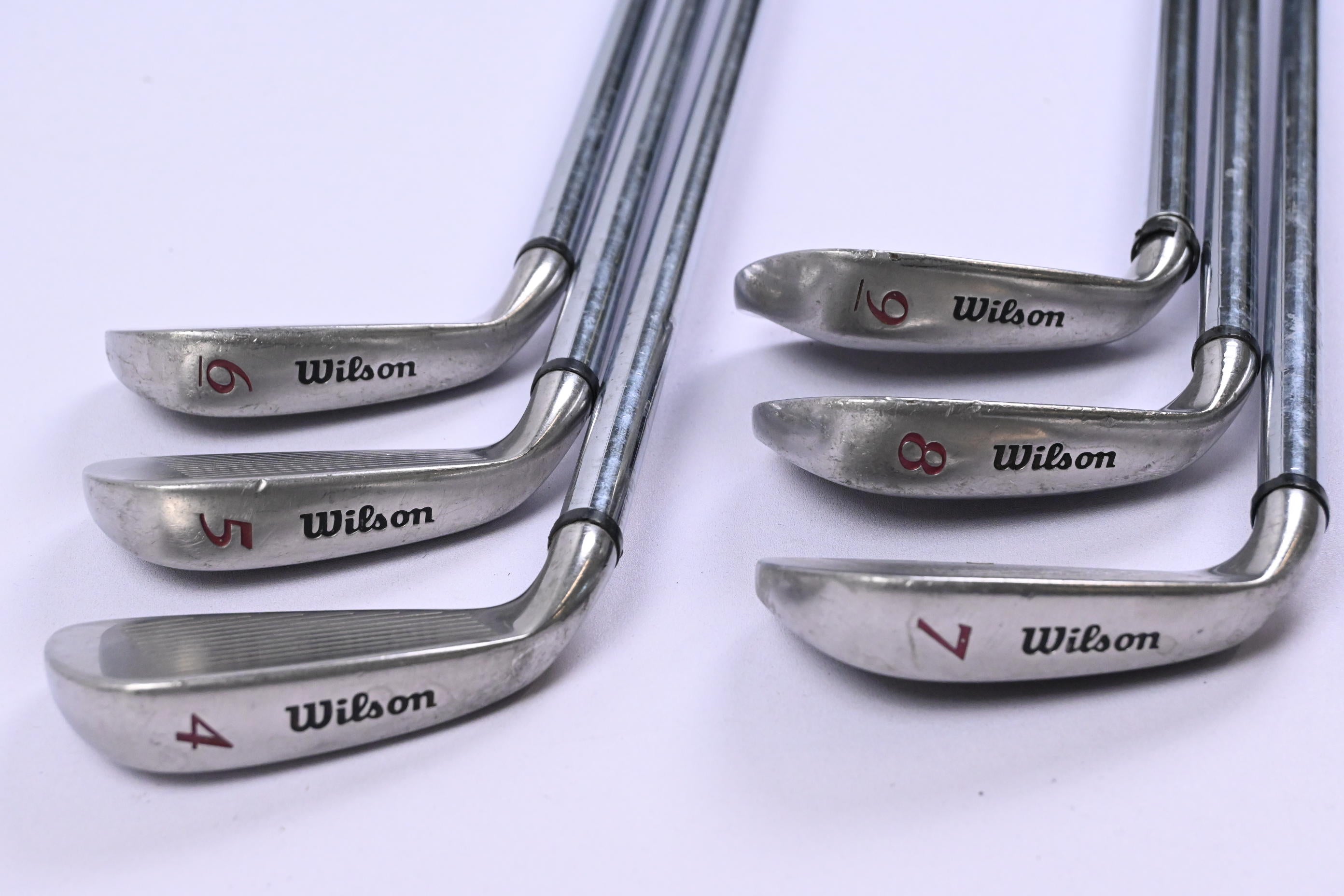 Wilson Deep Red Irons / 4-9 Iron / Regular Flex Fluid Feel Shafts