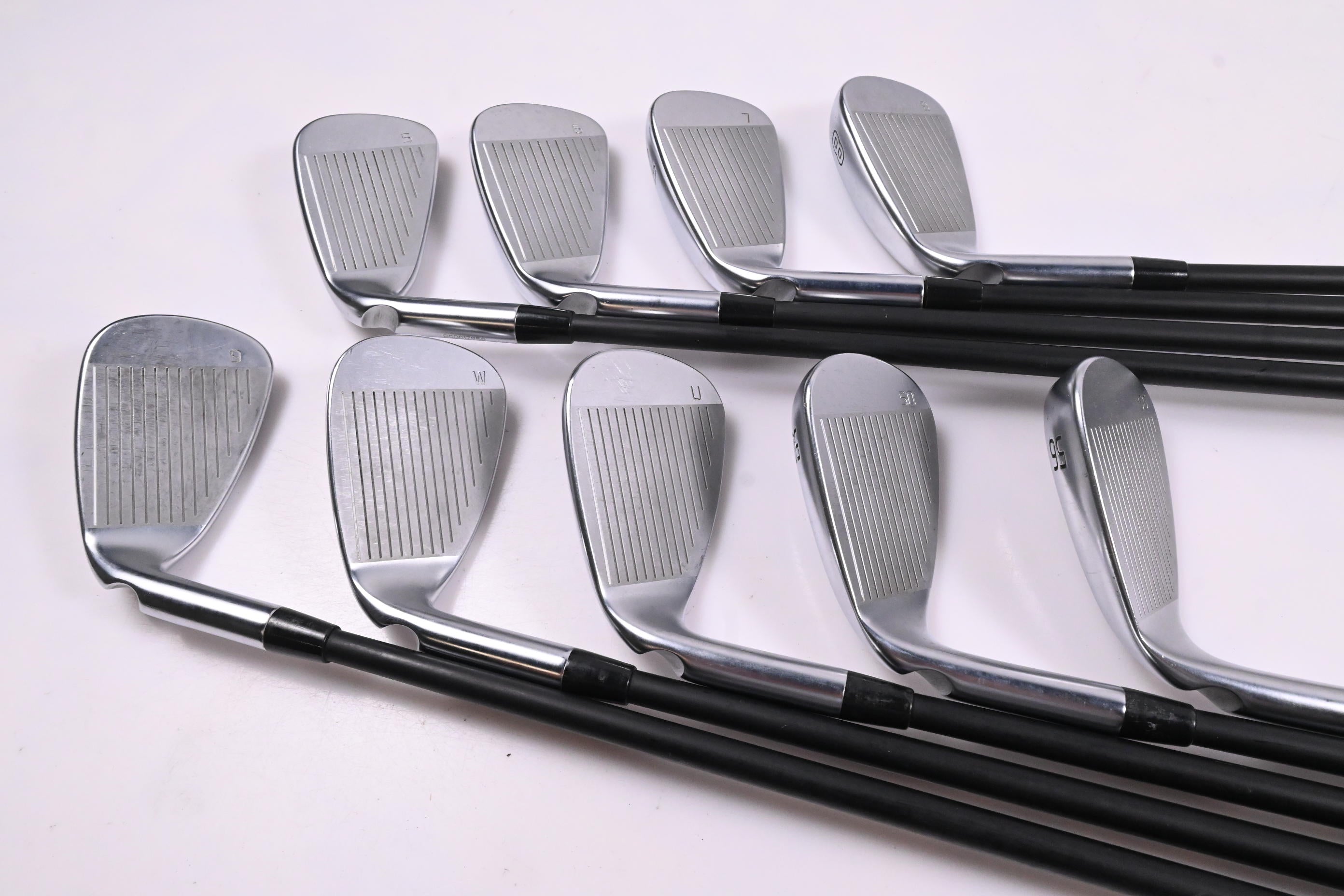 Ping G730 Irons / 5-PW+GW+50°+56° / White Dot / Senior Flex Ping Alta CB Black