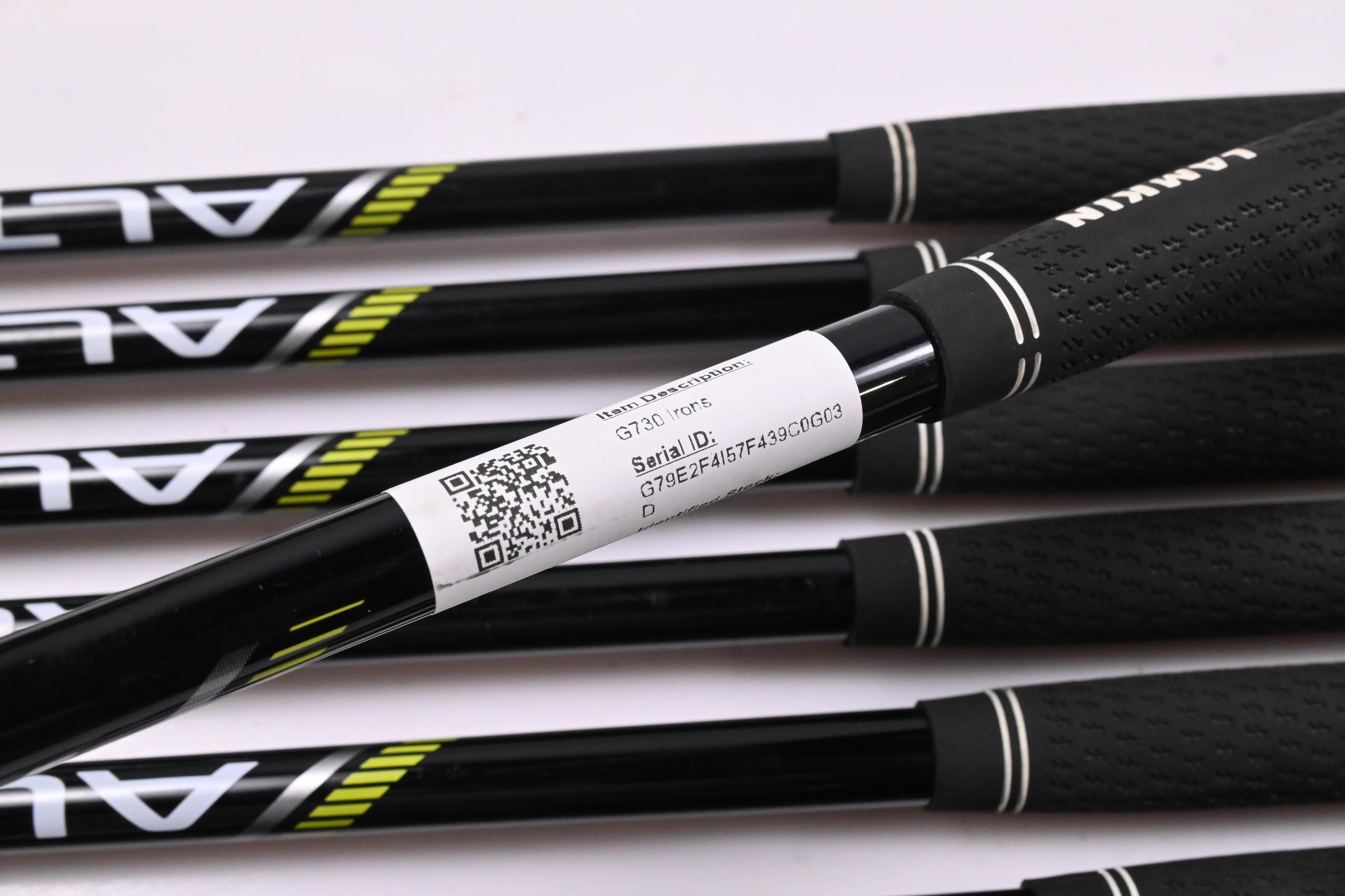 Ping G730 Irons / 5-PW+GW+50°+56° / White Dot / Senior Flex Ping Alta CB Black