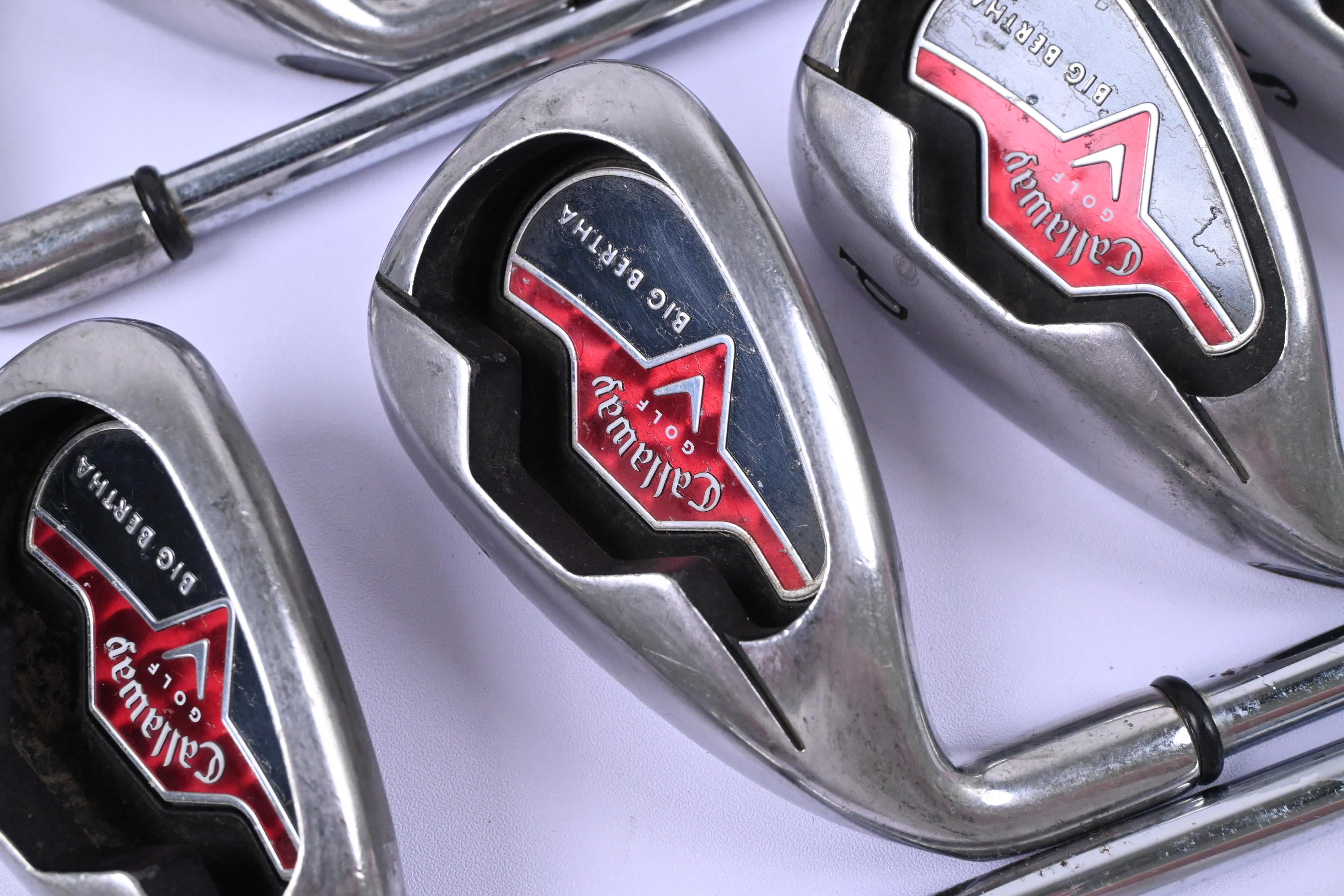 Left Hand Callaway Big Bertha 2006 Irons / 4-PW+SW / Uniflex Big Bertha Shafts