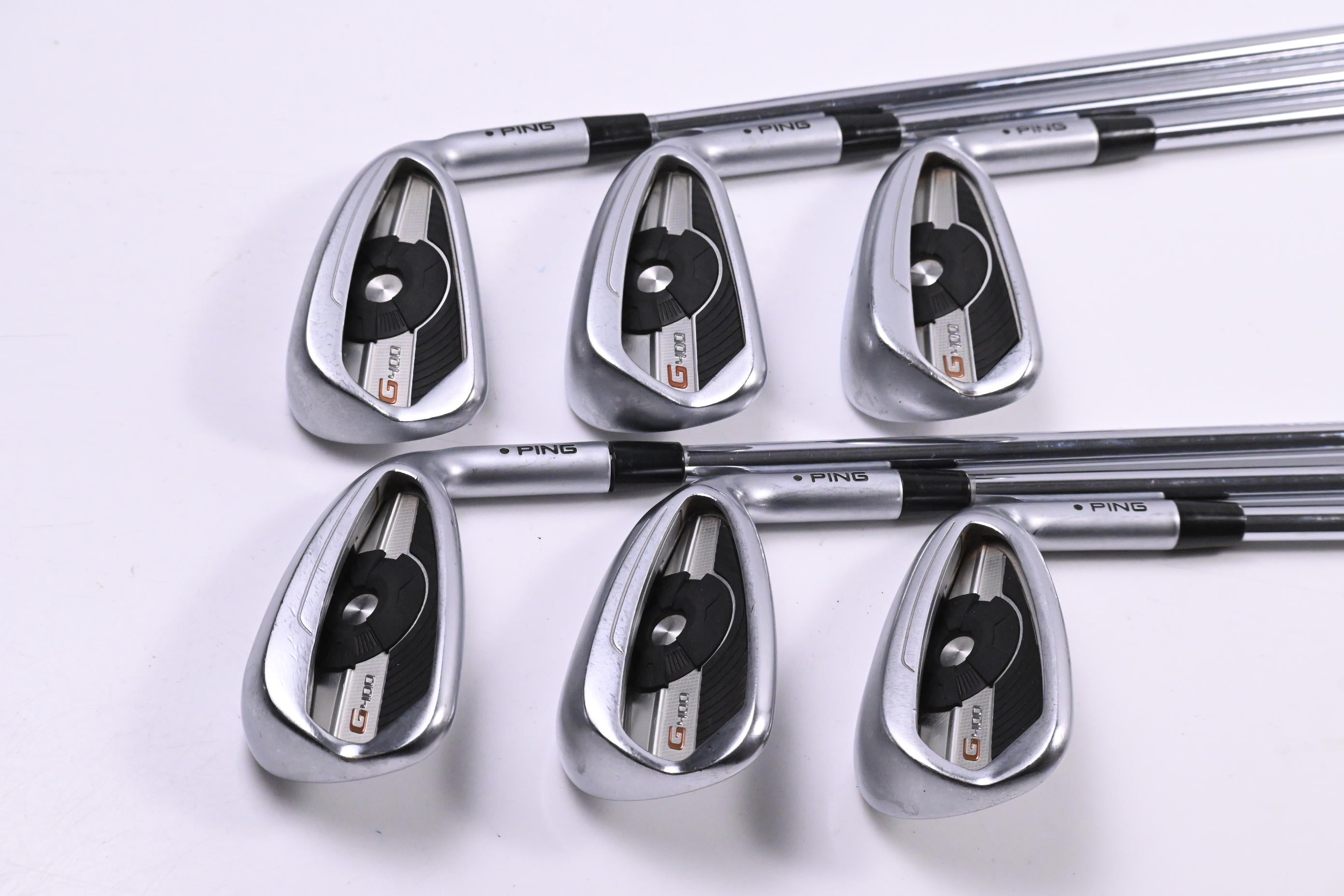 Ping G400 Irons / 5-PW / Black Dot / Regular Flex Ping AWT 2.0 Shafts