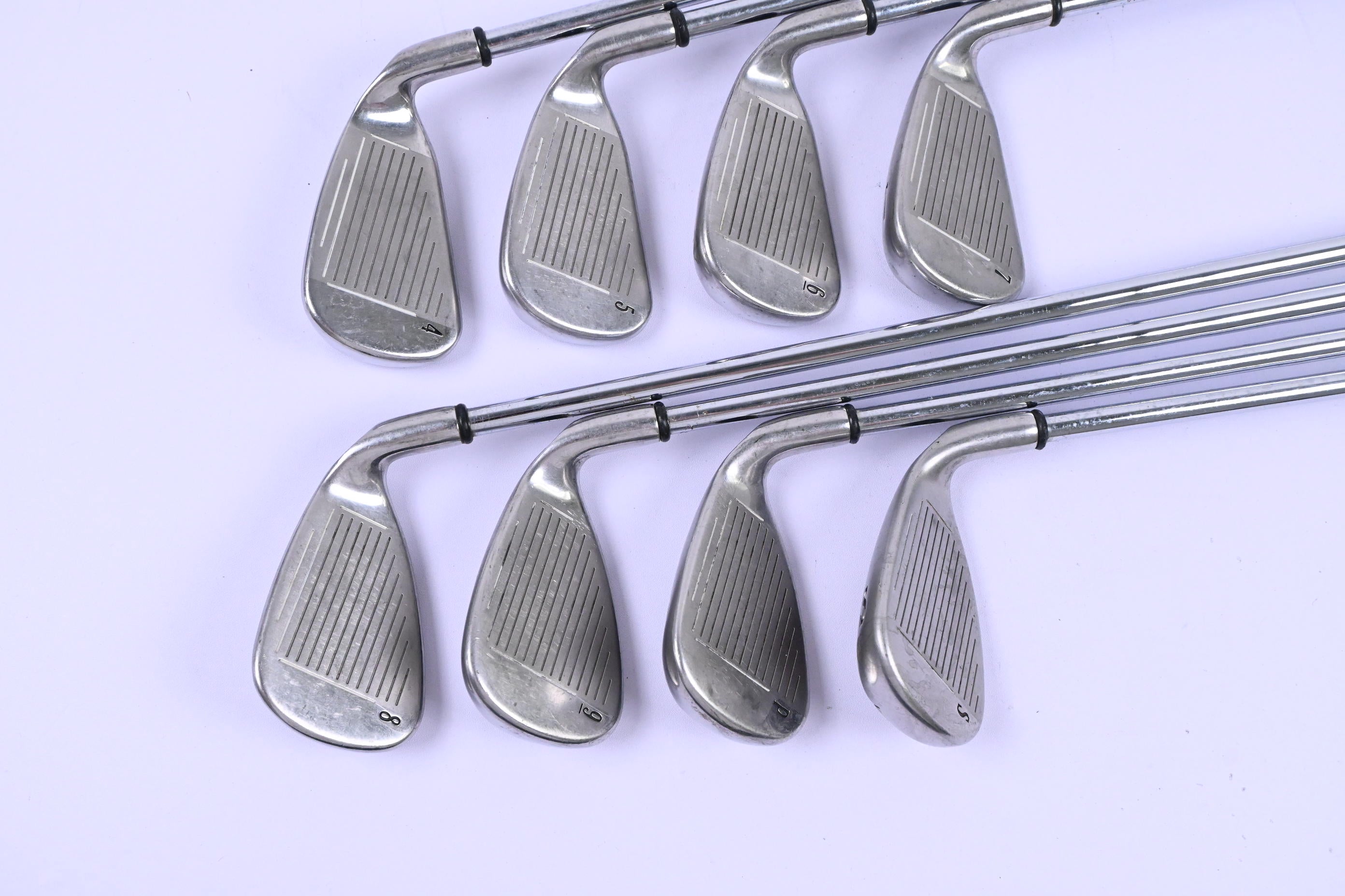 Left Hand Callaway Big Bertha 2006 Irons / 4-PW+SW / Uniflex Big Bertha Shafts
