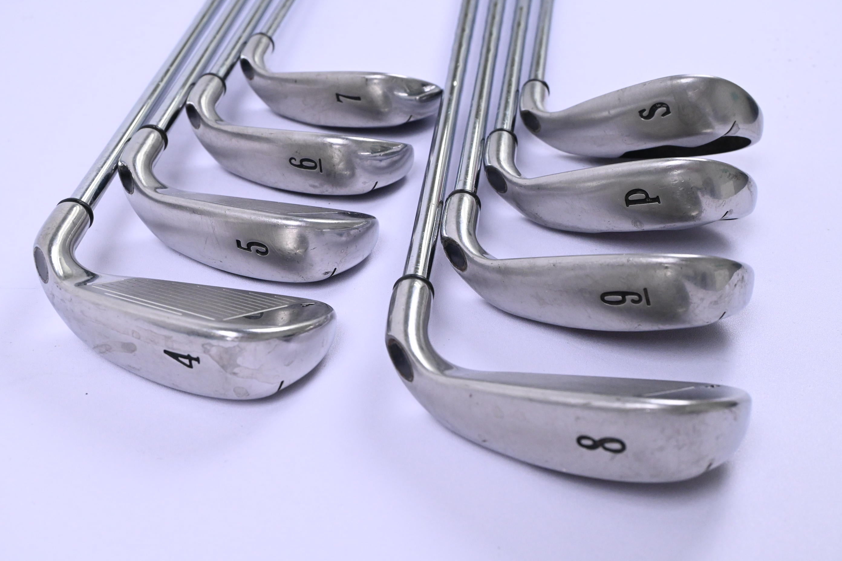 Left Hand Callaway Big Bertha 2006 Irons / 4-PW+SW / Uniflex Big Bertha Shafts