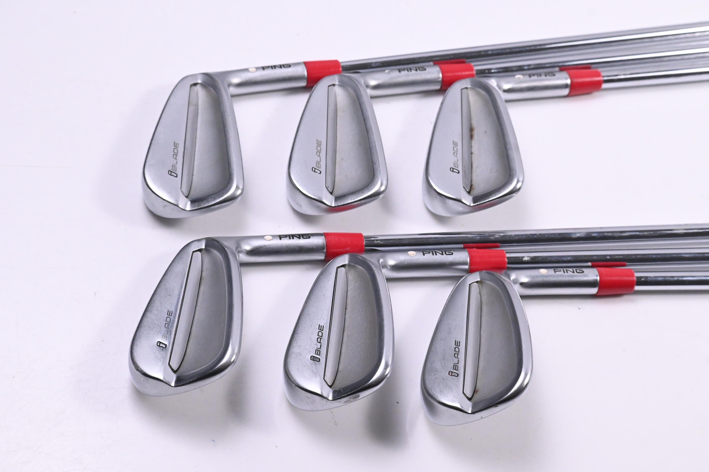 Ping iBlade Irons / 5-PW / White Dot / Stiff Flex Ping AWT 2.0 Steel Shafts