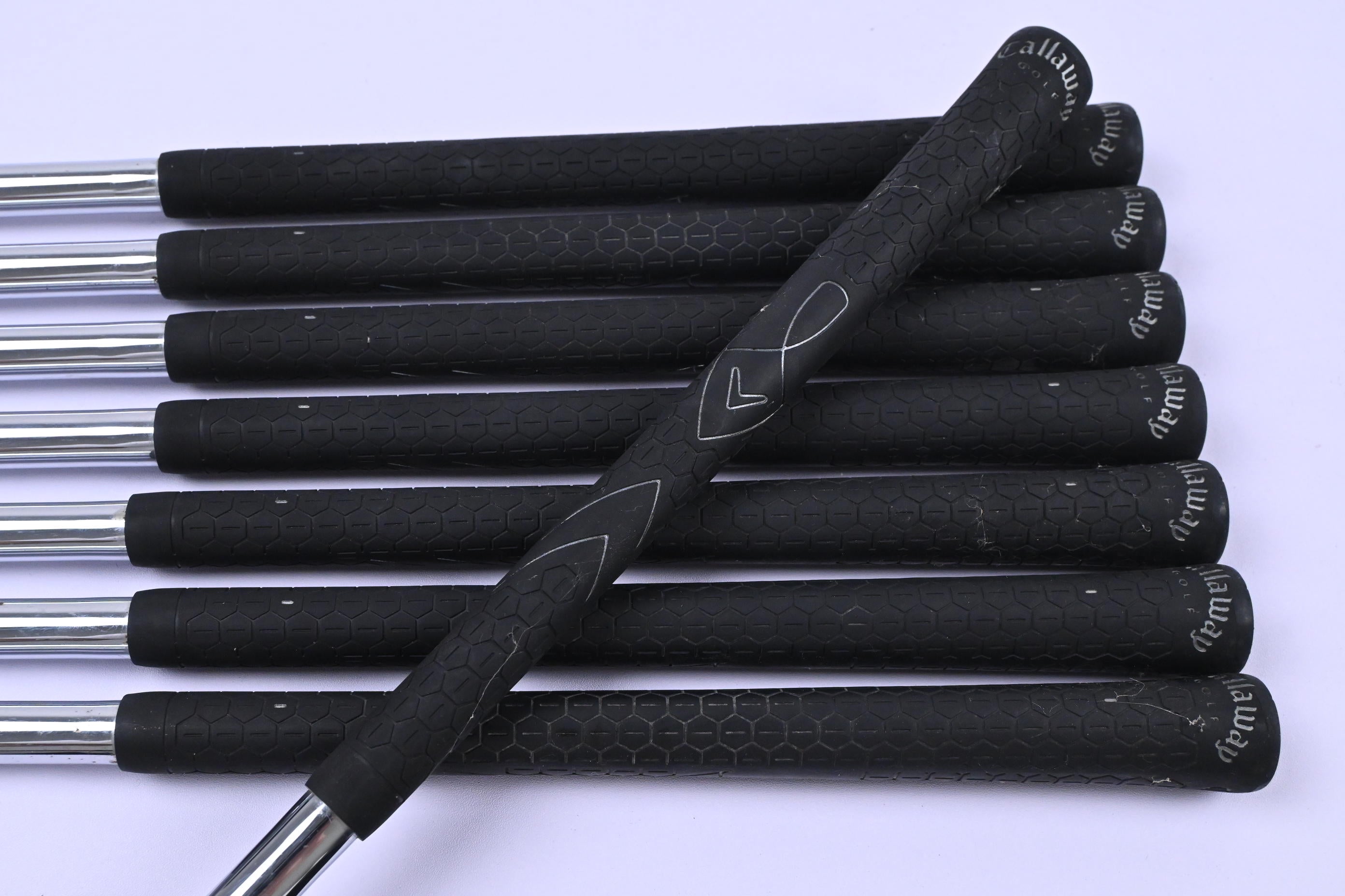 Left Hand Callaway Big Bertha 2006 Irons / 4-PW+SW / Uniflex Big Bertha Shafts