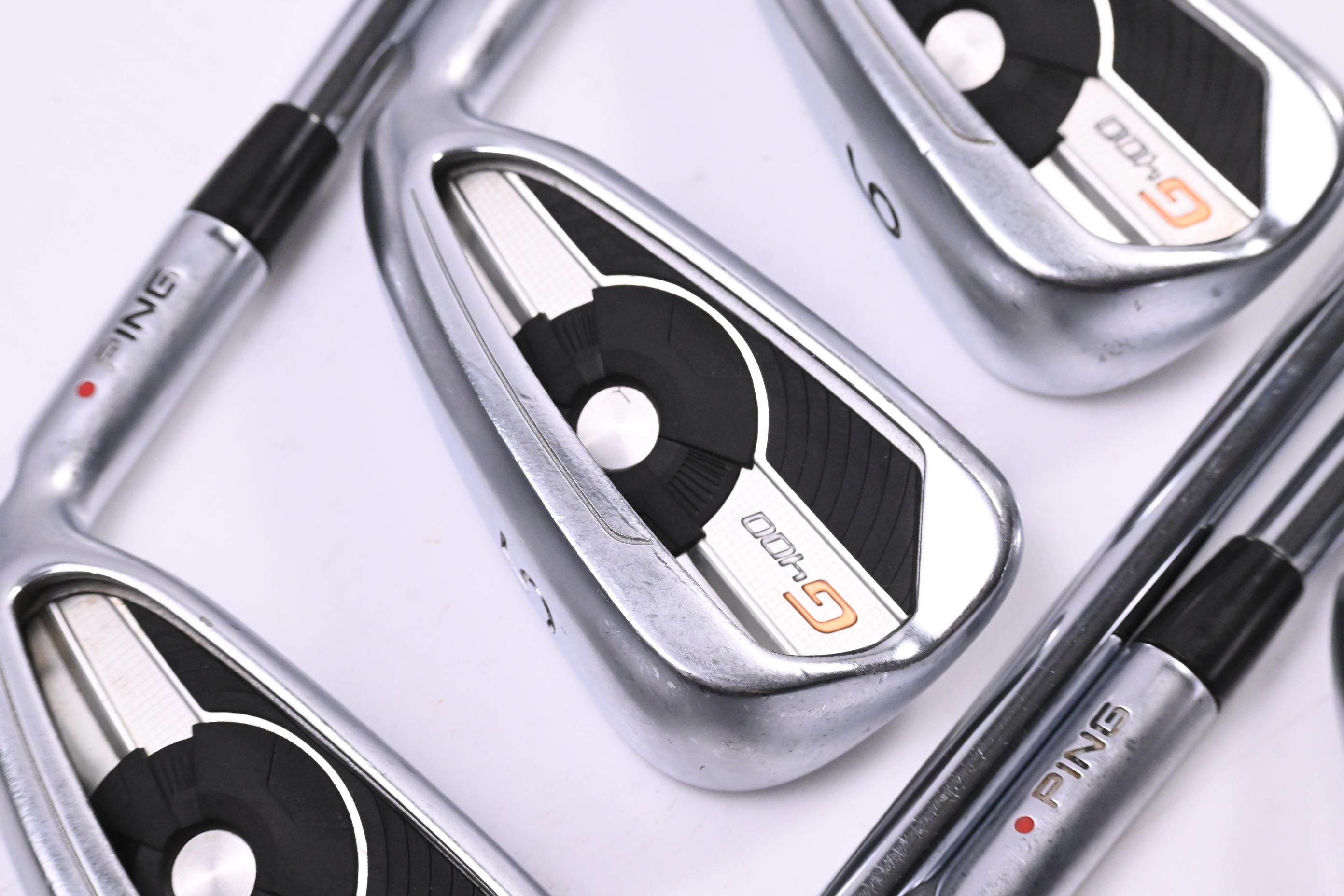 Ping G400 Irons / 4-PW / Orange Dot / Stiff Flex Project X Rifle Shafts